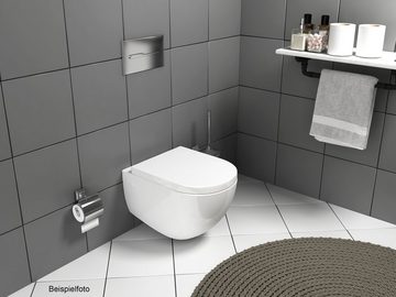 Aqua Bagno WC-Sitz Aqua Bagno ZERO WC-Sitz D-FORM mit Absenkautomatik aus Duroplast