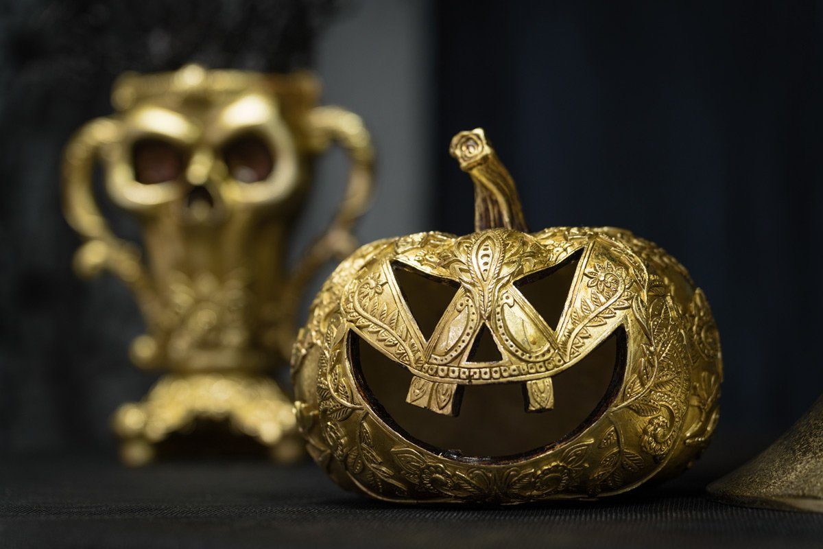 CHAKS Dekoobjekt Hochwertige Kürbis Halloween Dekofigur günstig online kaufen