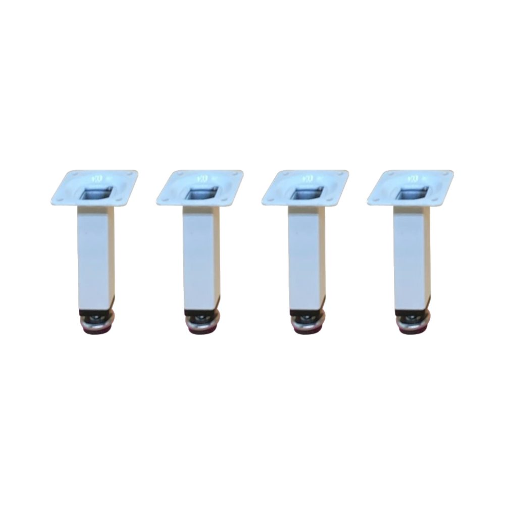 HOOZ Мебліfuß 4er Set Мебліfuß weiß 12cm - höhenverstellbar, (Set, 4-St., 12 cm), in 4 verschiedenen Größen