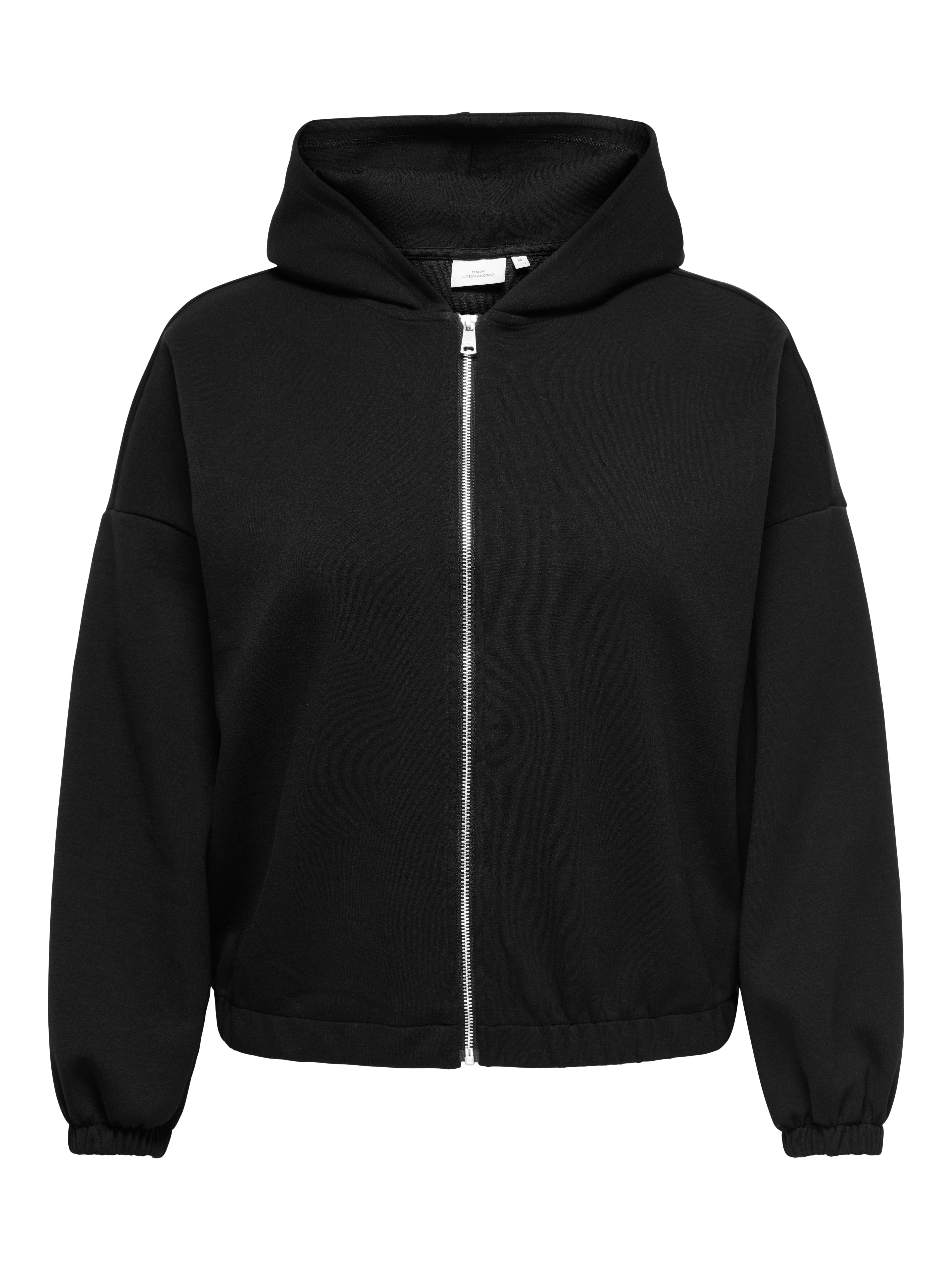 ONLY CARMAKOMA Kapuzensweatshirt CARSCARLETT LS ELASTIC ZIP HOOD SWT NOOS
