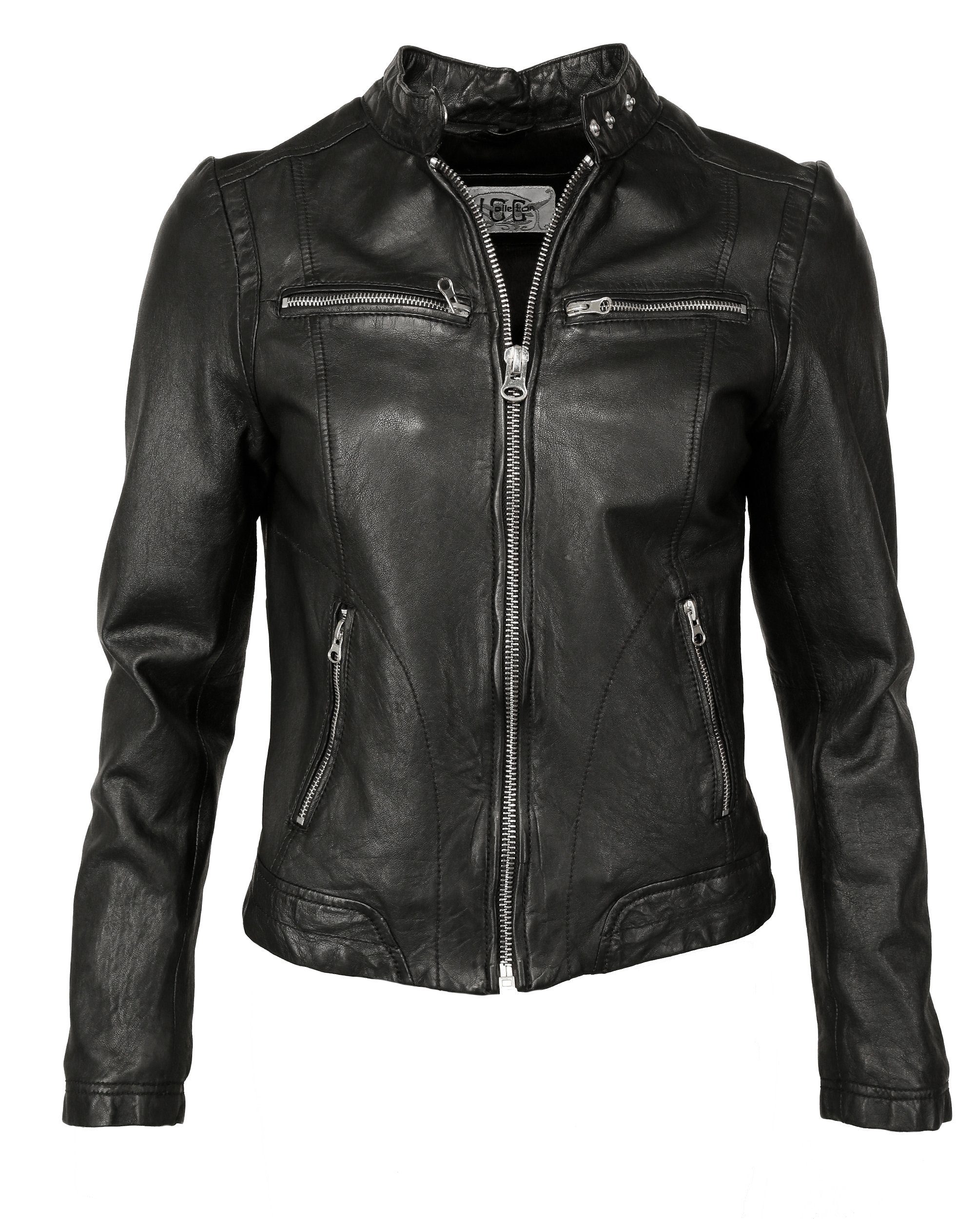 black JCC 8006 Lederjacke