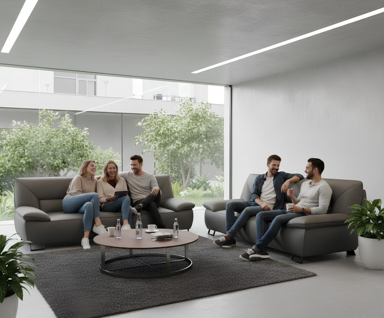 JVmoebel Sofa Elegantes Leder Sofa in hochwertiger Verarbeitung, Made in Europa