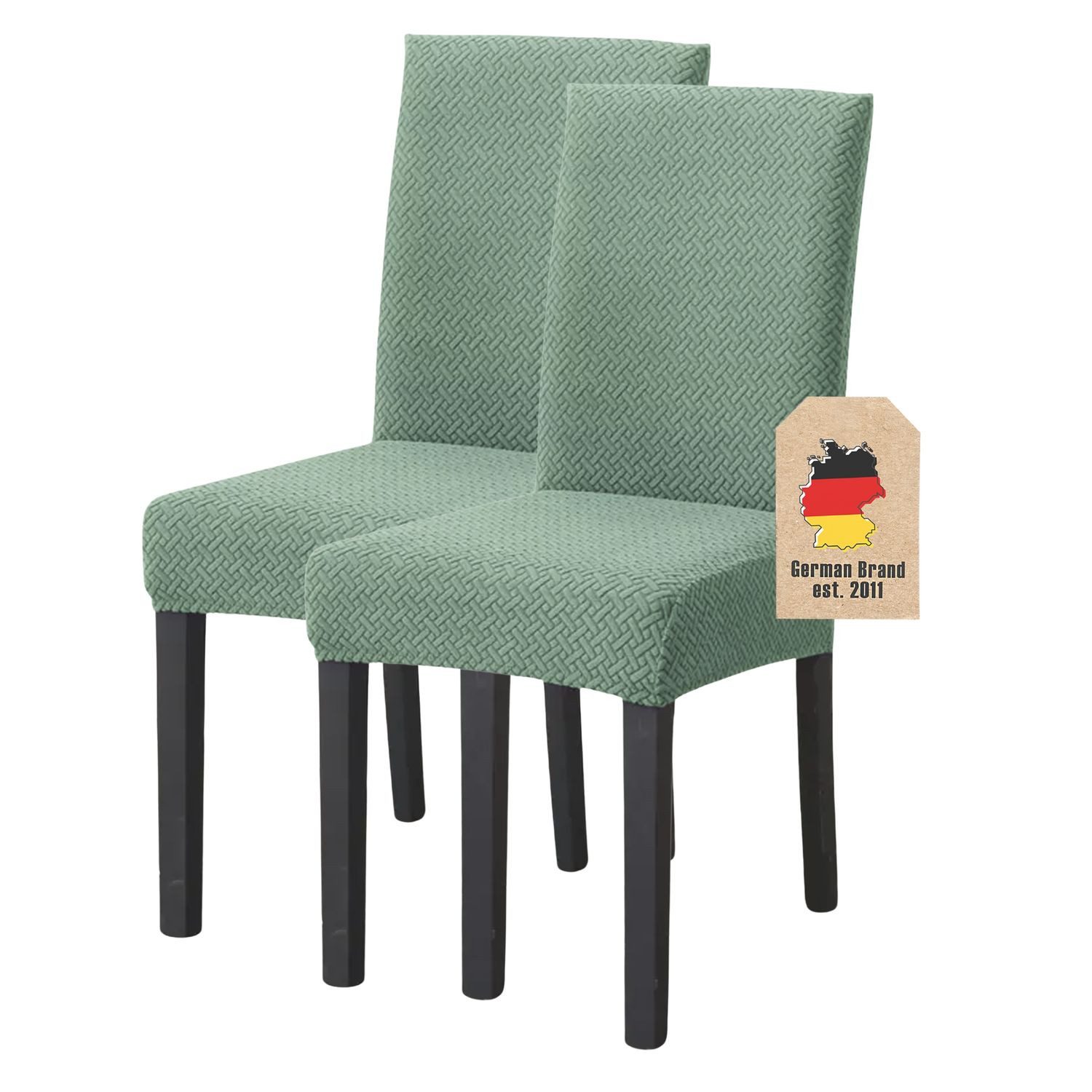 Intirilife Stuhlhusse, Stuhlbezug GEMUSTERT - 38 - 45 cm Sitzfläche und 45 - 65 cm Lehnenhöhe