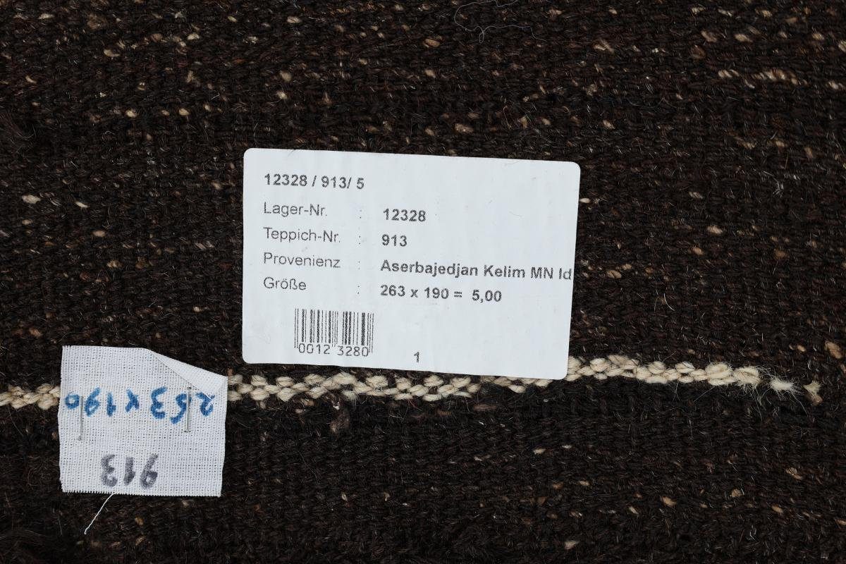 Handgewebter Kelim Fars rechteckig, Azerbaidjan 190x263 mm Nain 4 Trading, Orientteppich, Höhe: Orientteppich