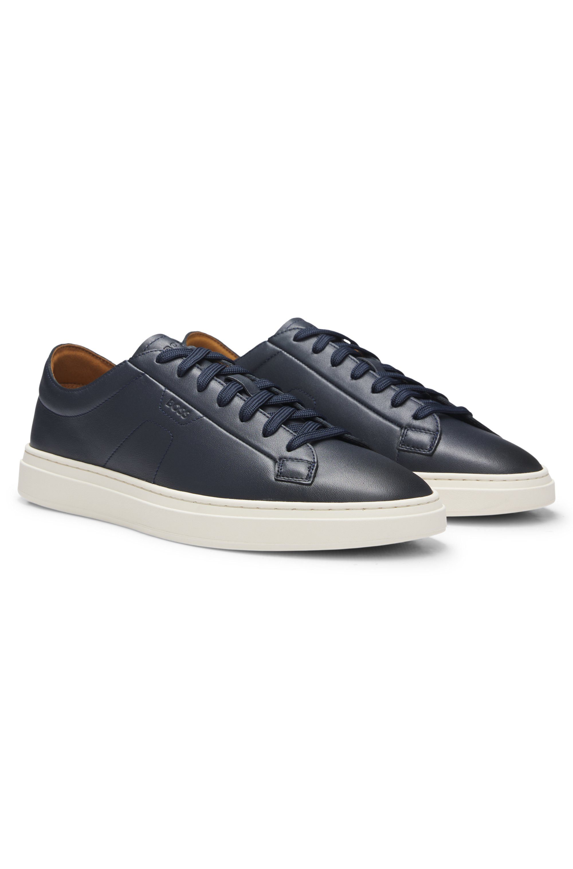 BOSS Kieran Tenn Sneaker Casual-Schnürschuh, Halbschuh, Freizeitschuh mit w günstig online kaufen