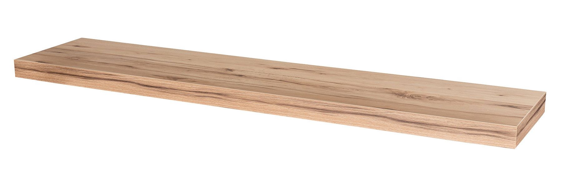Levandeo® Wandregal, Wandboard Bobby 100cm Kernbuche günstig online kaufen