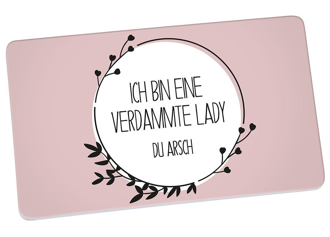 Frühstücksbrett Ich bin eine verdammte Lady