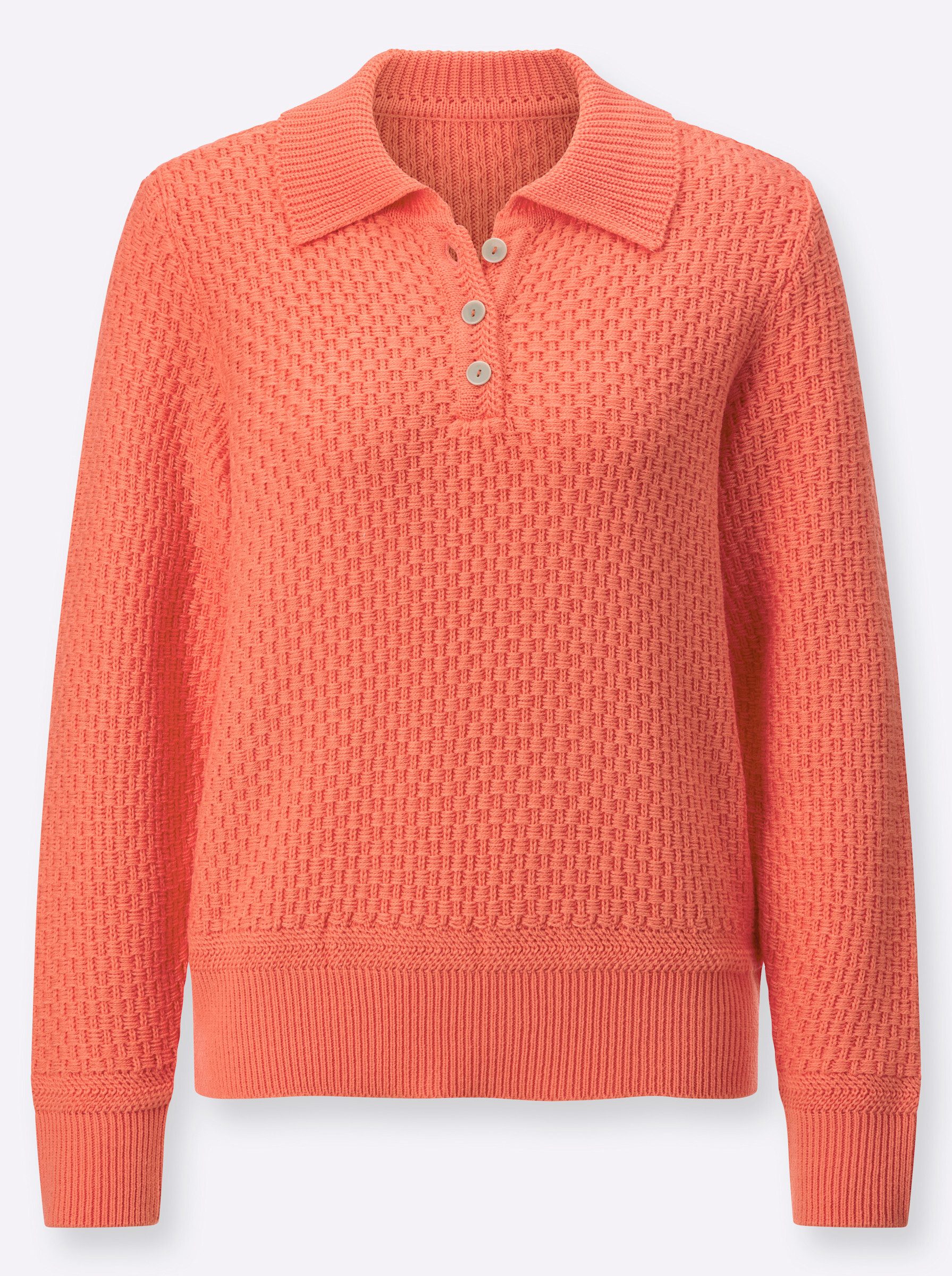 Witt Strickpullover Pullover Langarm Struktur