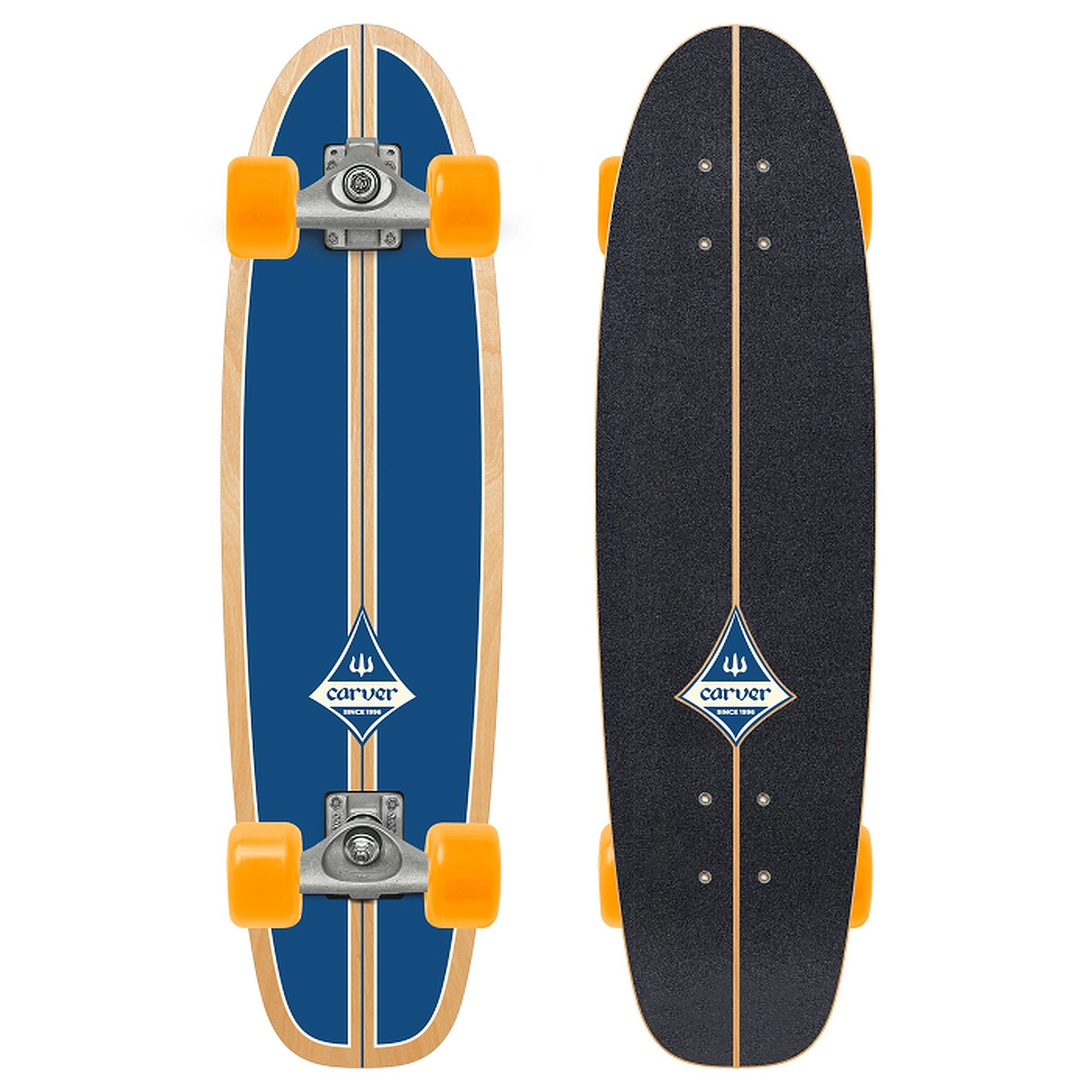 Carver Skateboards Skateboard Carver Complete C5 Surfrider 29" Surfskate (Blue)