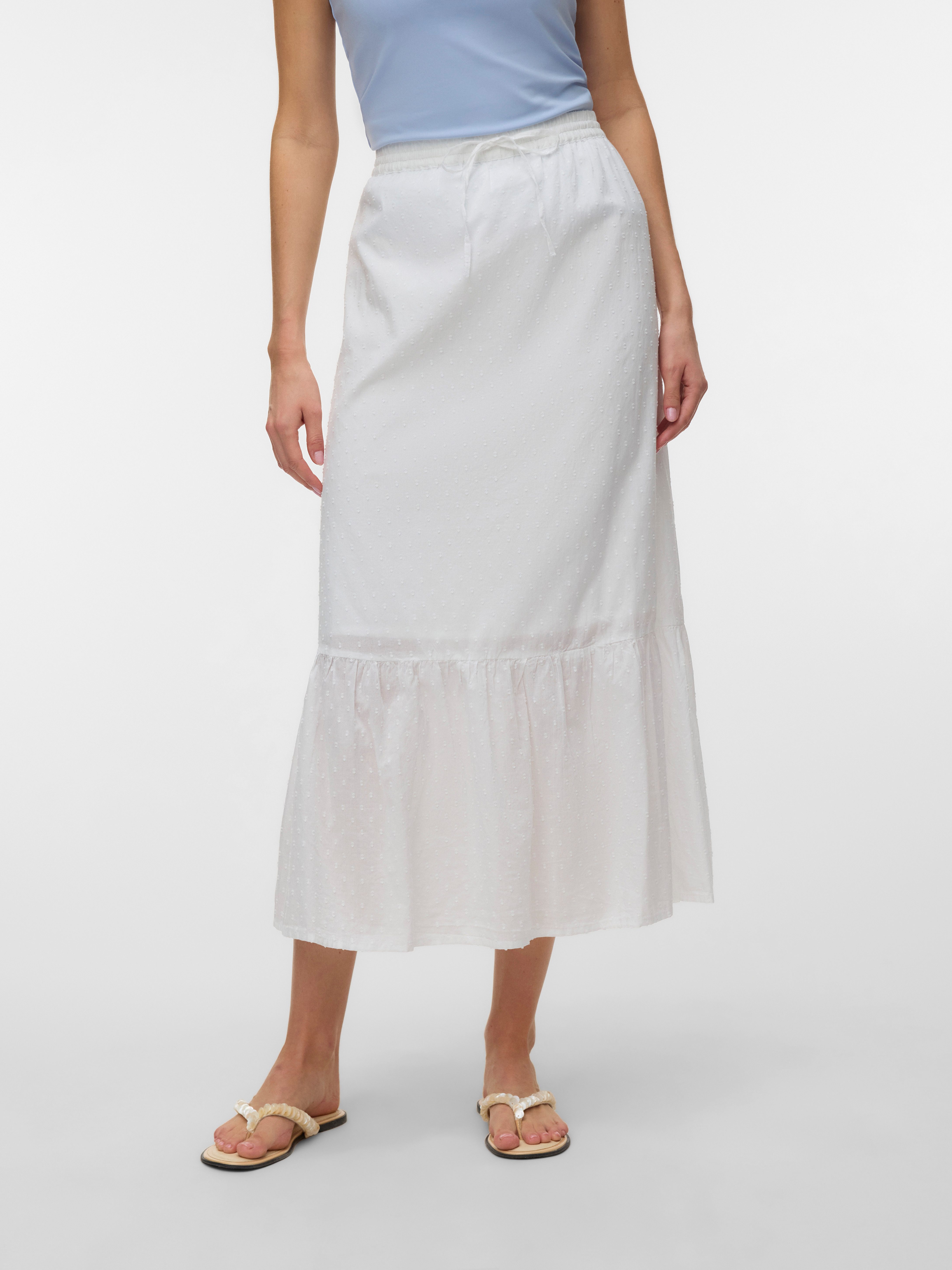 Vero Moda Maxirock VMTRINE MW MAXI SKIRT WVN NOOS Baumwolle günstig online kaufen