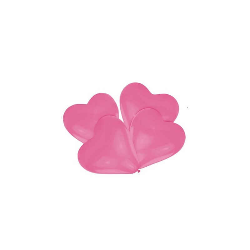 H-Erzmade Latexballon Latexballons Herz pink, 30cm, 100 Stück