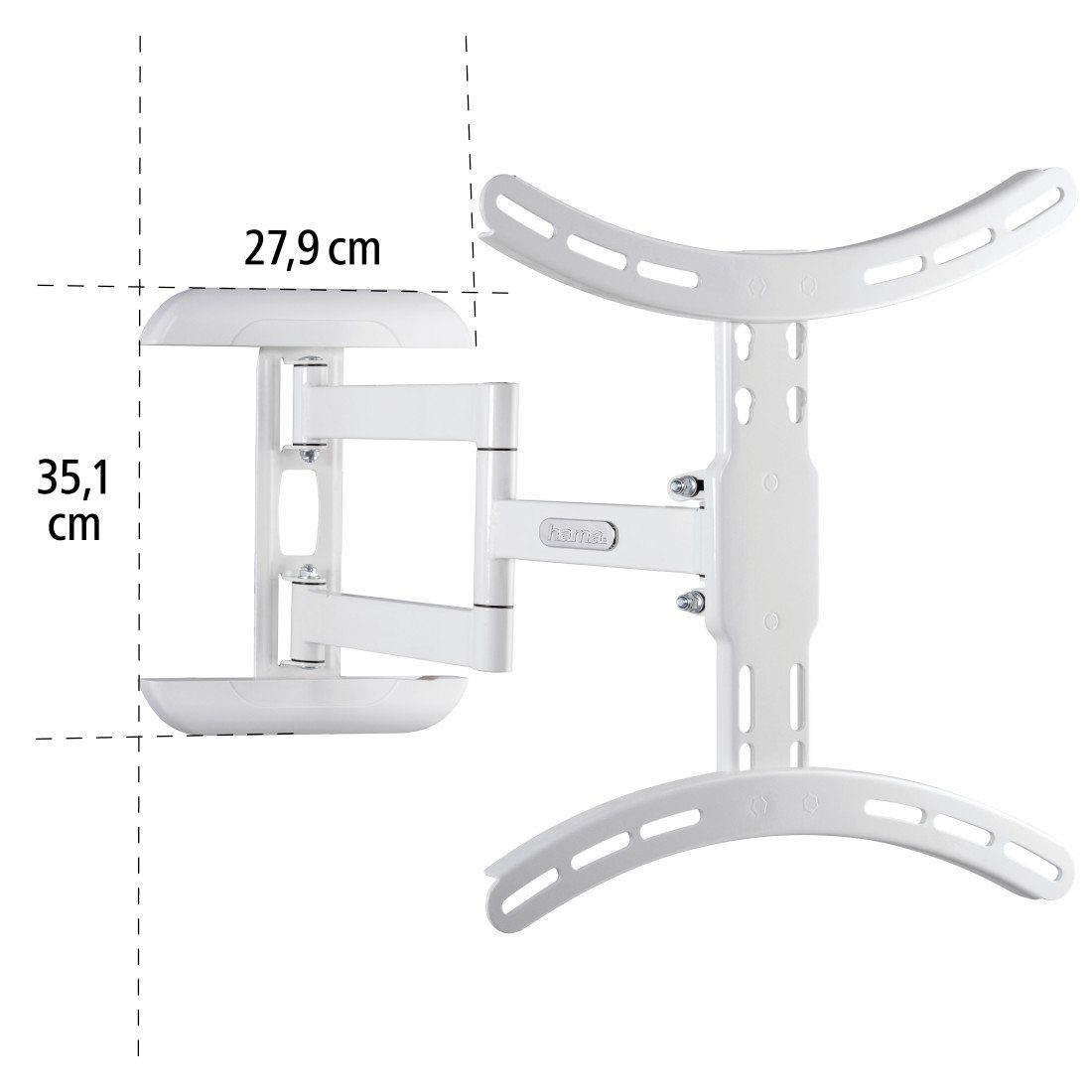 Hama TV-Wandhalterung TV-Halterung, schwenkbar,vollbeweglich,81-165 cm (32"-65),43",50",55", (bis 65 Zoll)