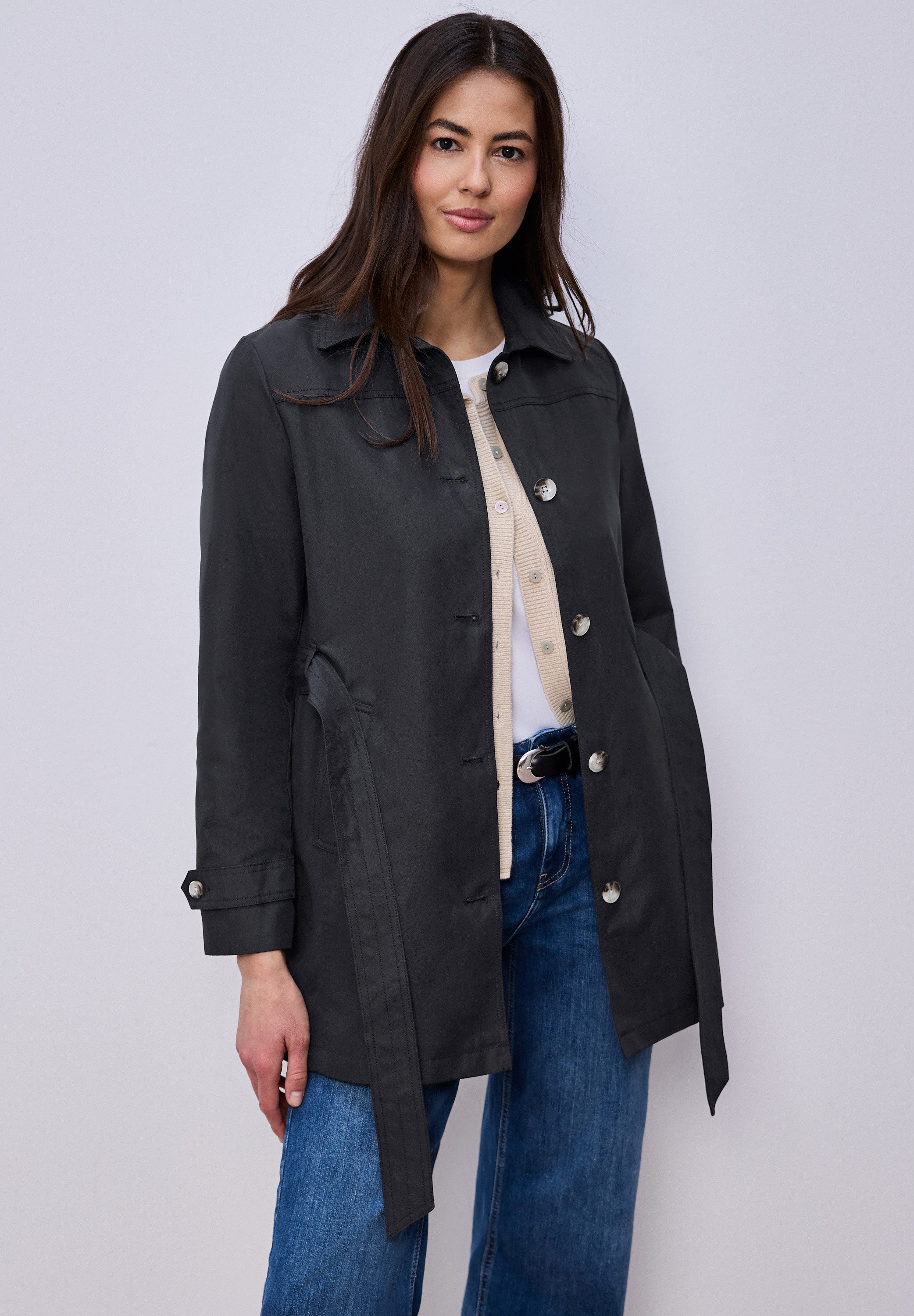 STREET ONE Outdoorjacke im soften Baumwoll-Mix