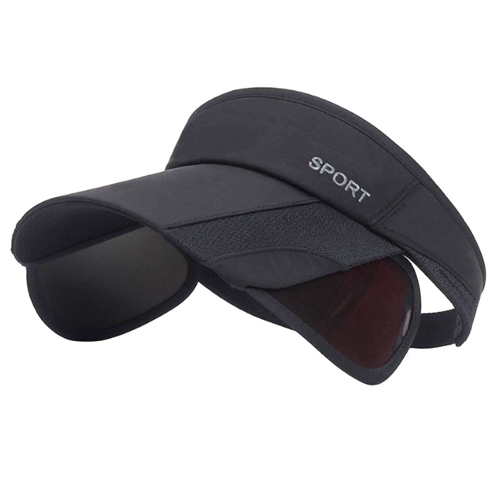 Zaewry Sonnenhut Sommer-Sonnenhut – Verstellbare Golfkappe für Damen mit einziehbarem Schirm, UV-Schutz, Strand-/Tennis-Sporthut
