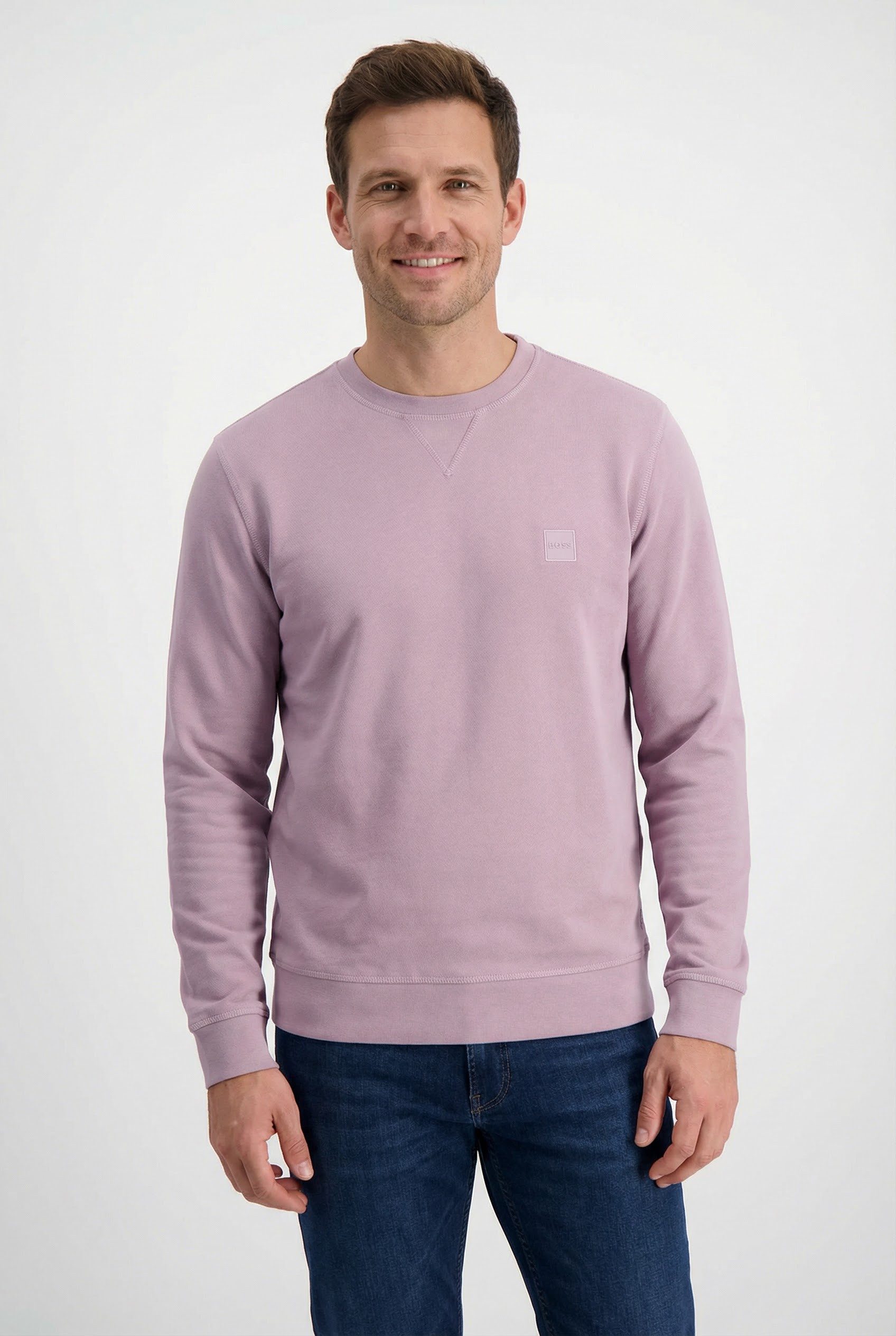 BOSS ORANGE Sweatshirt Westart mit BOSS Logopatch