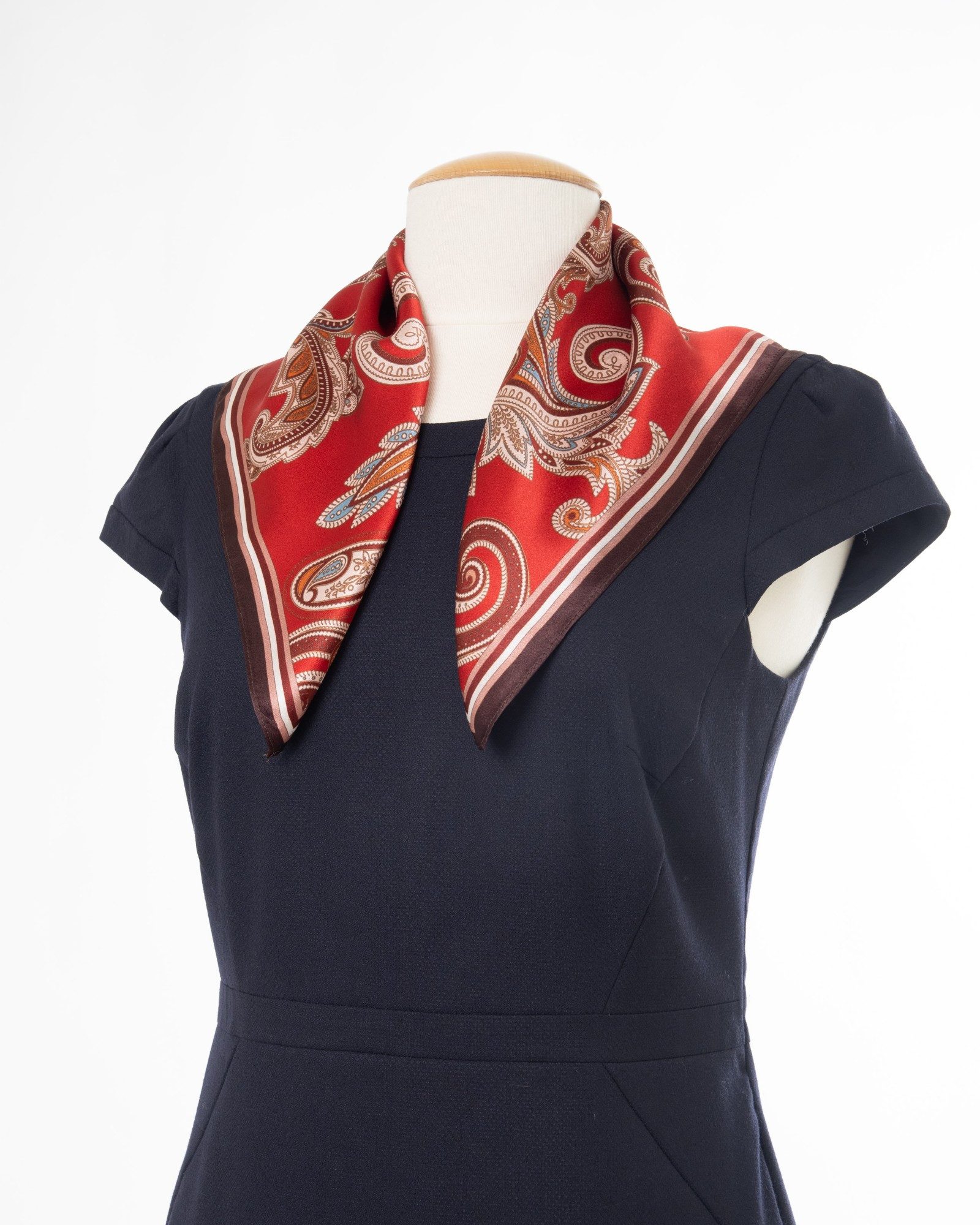 MayTree Seidentuch quadratisch, Paisley, 53x53 cm, Nickituch, Bandana-Schal, (Stück), 100% Seide