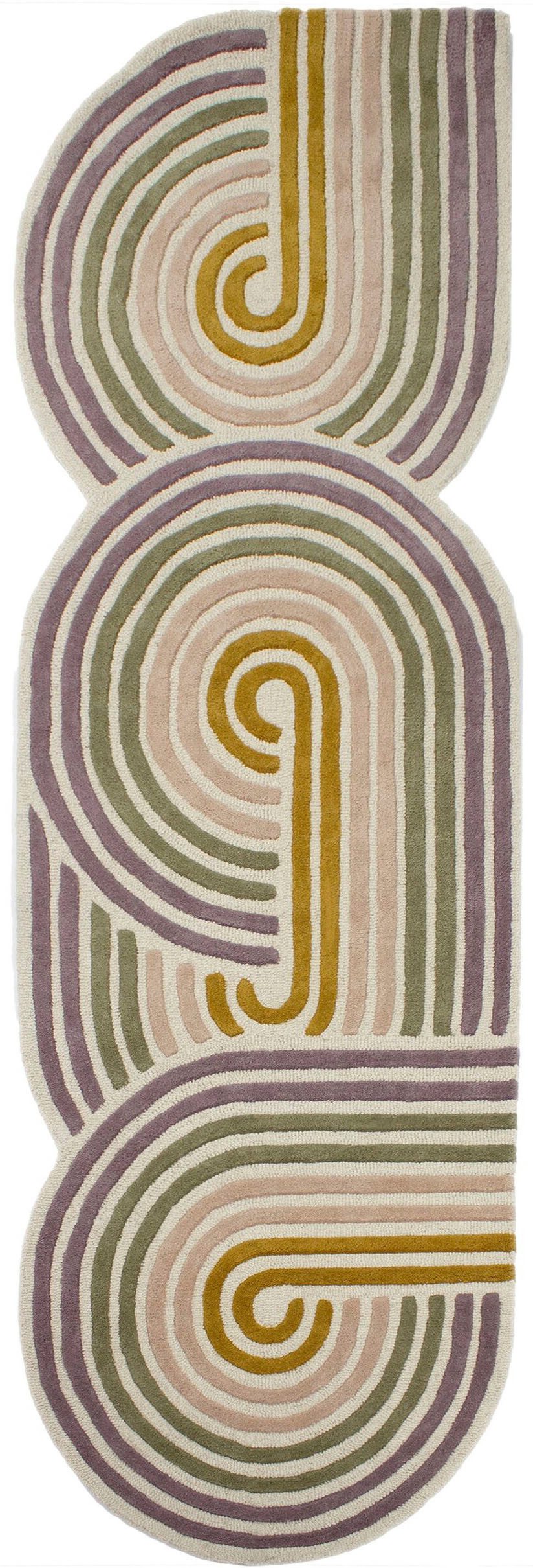 FLAIR RUGS Teppich SPIRAL SHAPED WOOL, rechteckig, Höhe: 6 mm