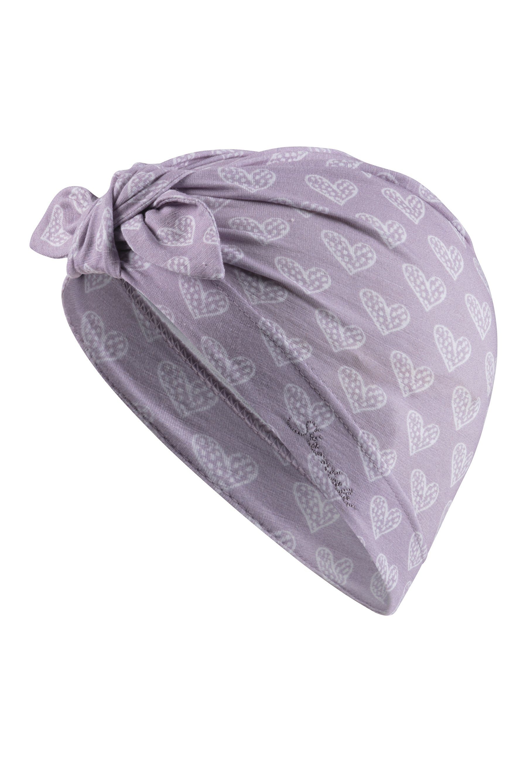Sterntaler® Schirmmütze Knotenmütze Herzen (1-St) günstig online kaufen