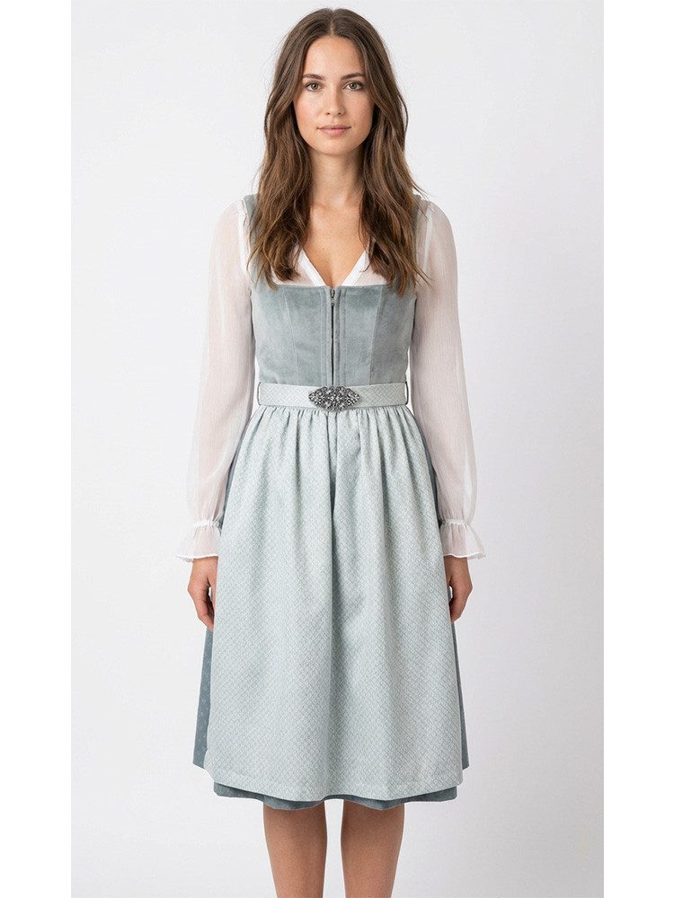 MarJo Dirndl Dirndl Grafling 65cm Länge silbergrau