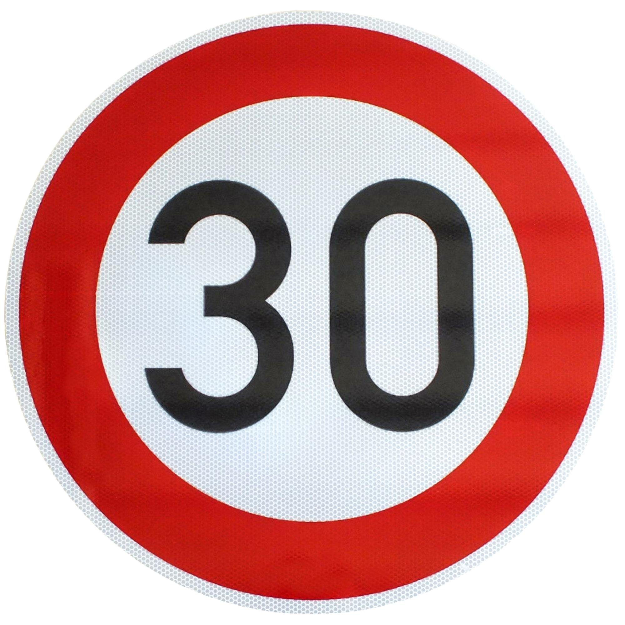 BauSupermarkt24 Verkehrsschild ORIGINAL Verkehrsschild Nr. 274-30 30km/h Straßenschild Schilder RA2