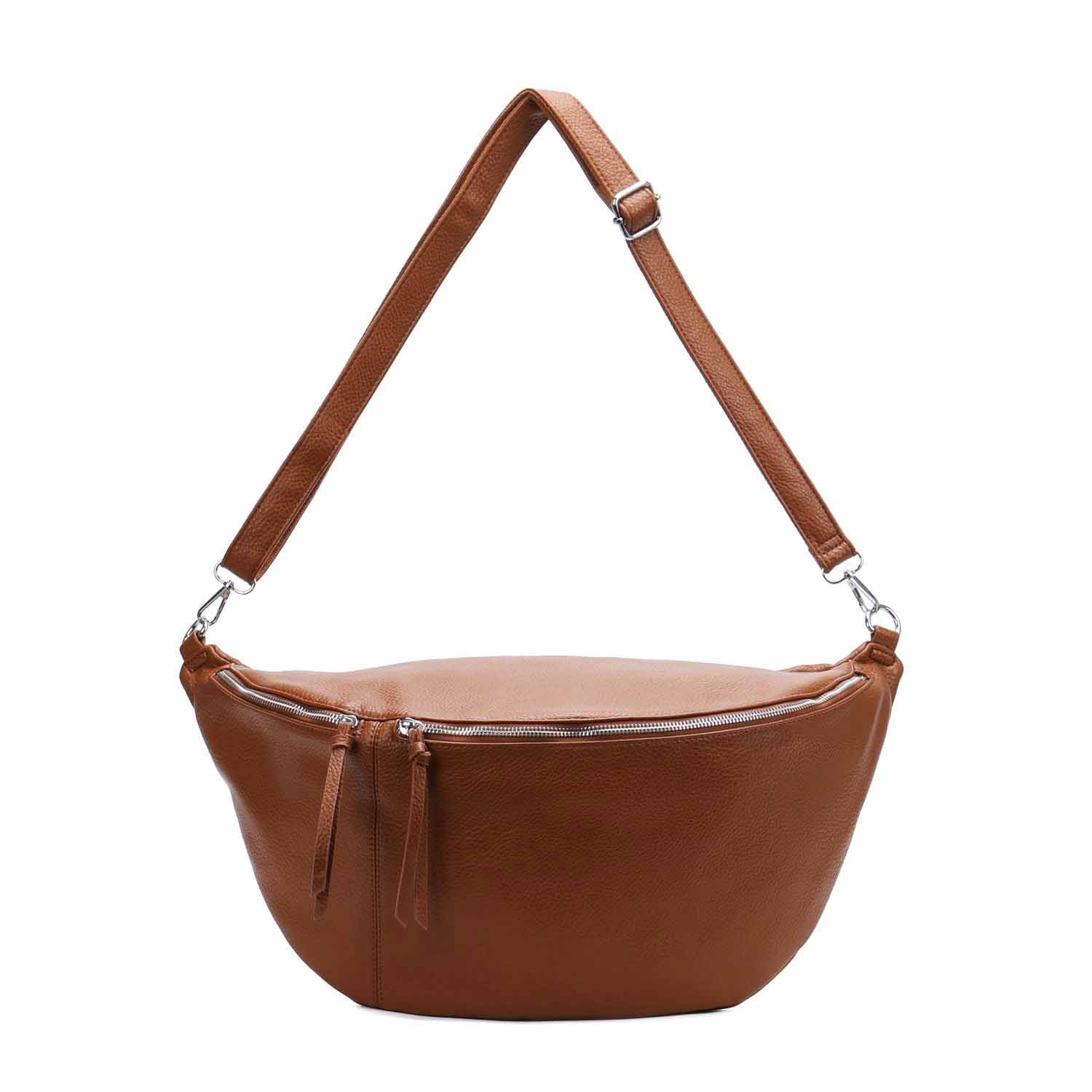 Schultertasche Damen XXL Tasche CrossBody Body Bag Bauchtasche