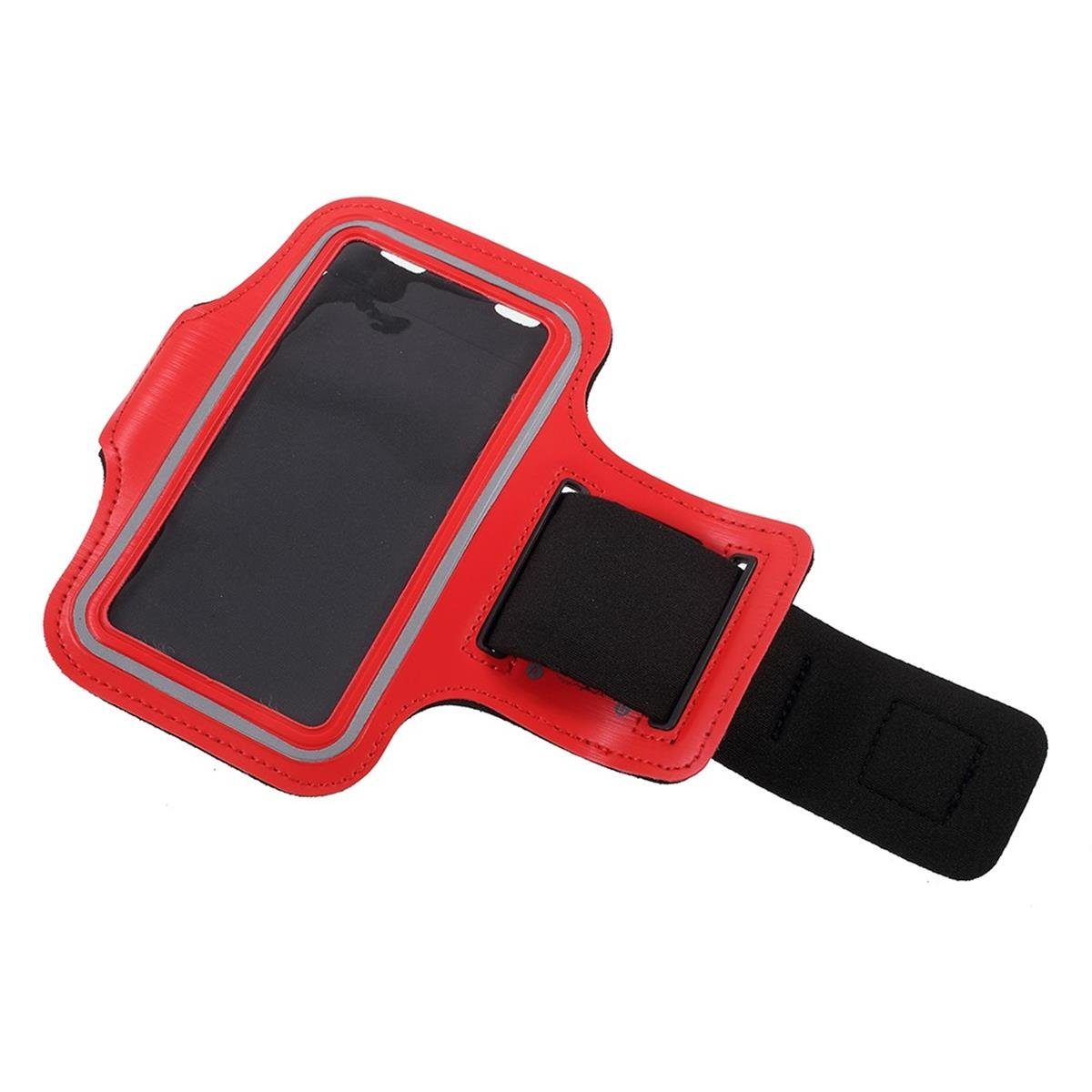 Etui Armband Tasche Jogging CoverKingz Handyhülle Universal Sport Handyhülle Schlüsselfach Rot bis, von Handy Schutztasche für Smartphones 4,5" Schutzhülle