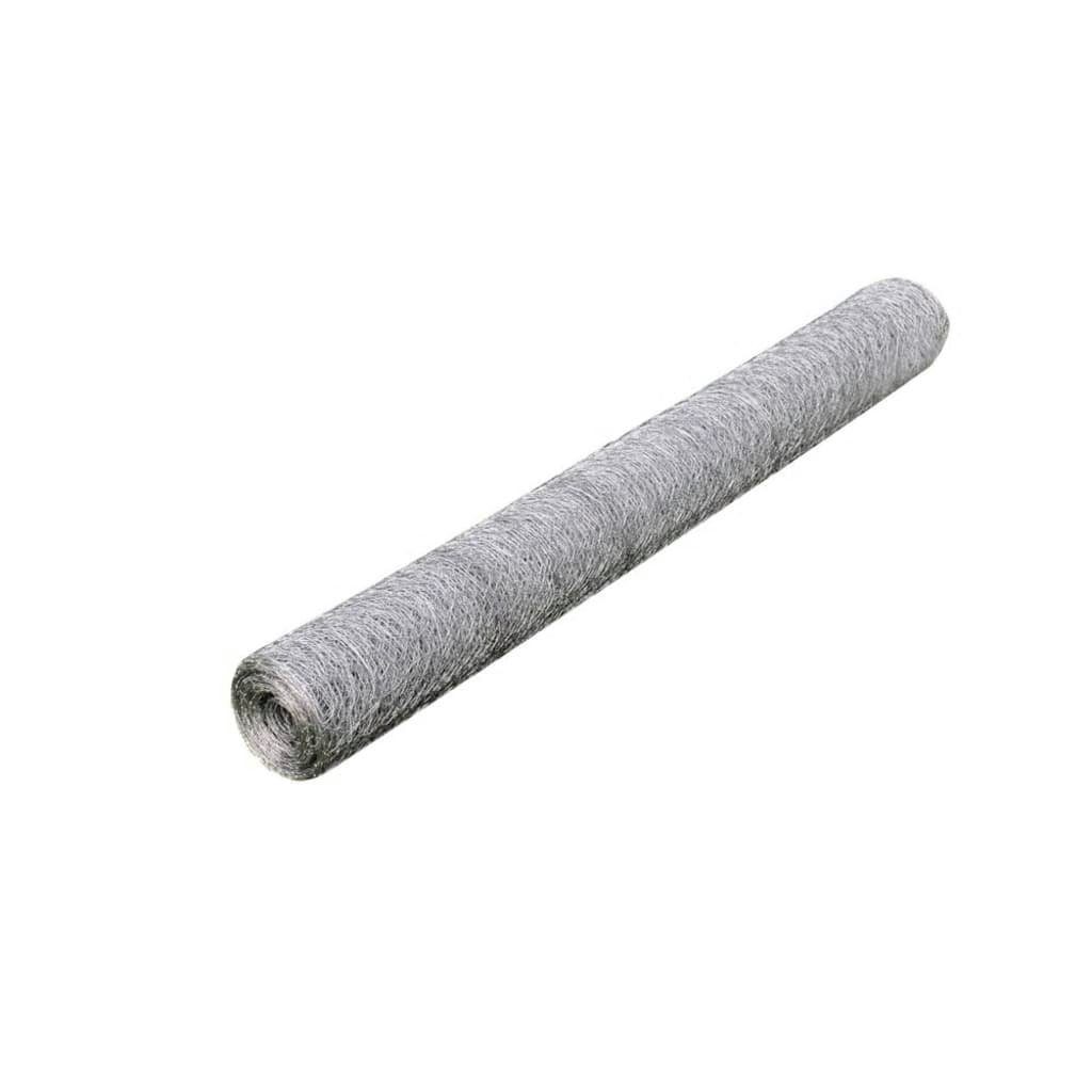 vidaXL Gartenzaun Maschendraht Verzinkter Stahl 25x0,5 günstig online kaufen