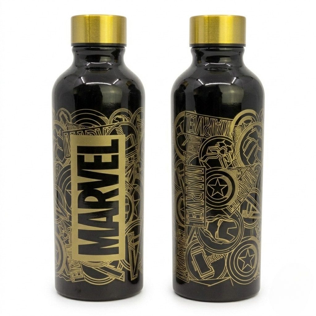MARVEL Trinkflasche Marvel Avengers Aluminium Wasserflasche Trinkflasche Flasche 740 ml