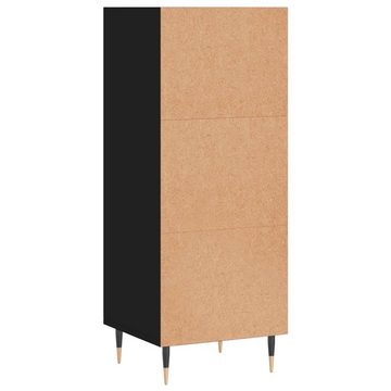 furnicato Sideboard Schwarz 34,5x32,5x90 cm Holzwerkstoff
