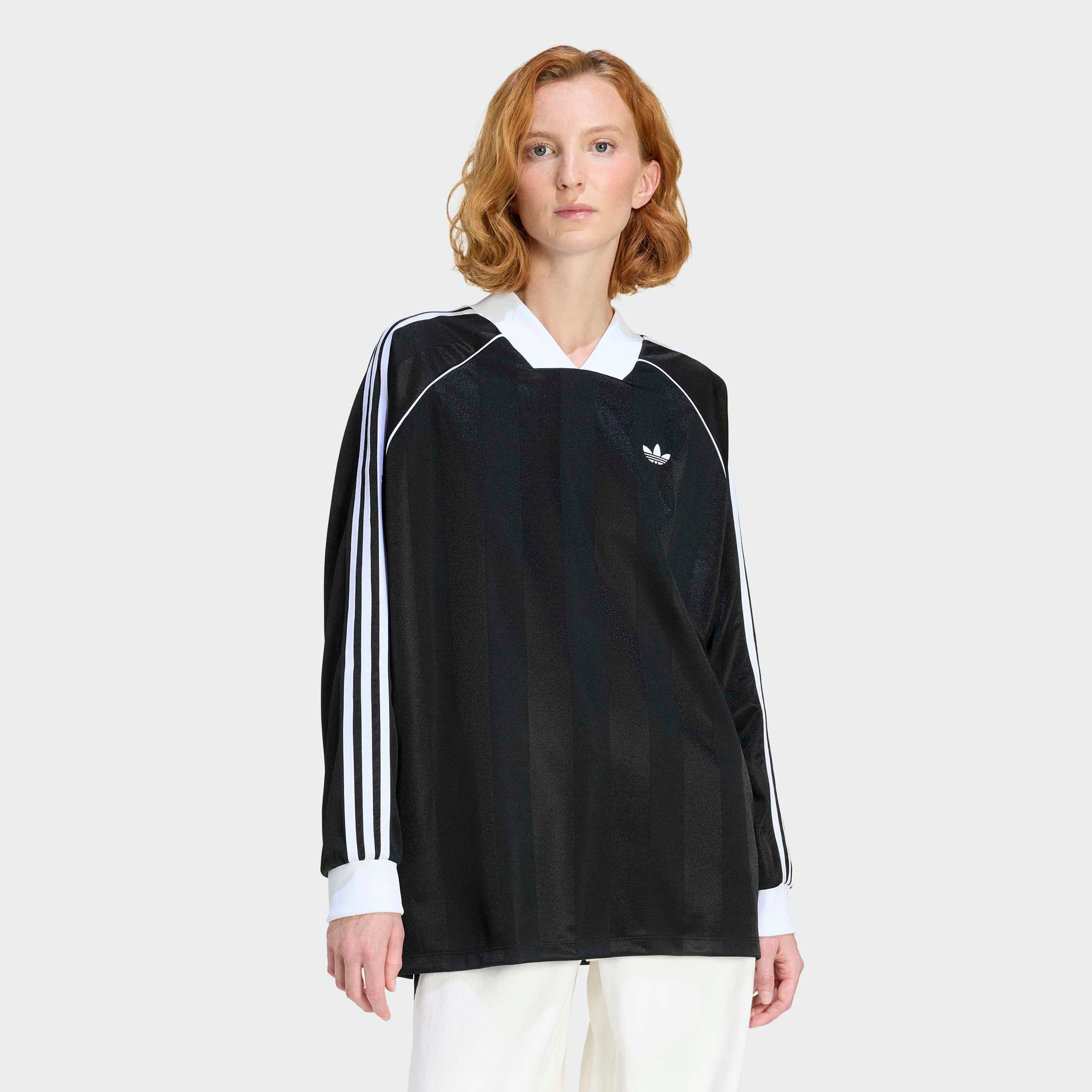 adidas Originals Langarmshirt 3-STREIFEN JACQUARD LONGSLEEVE günstig online kaufen