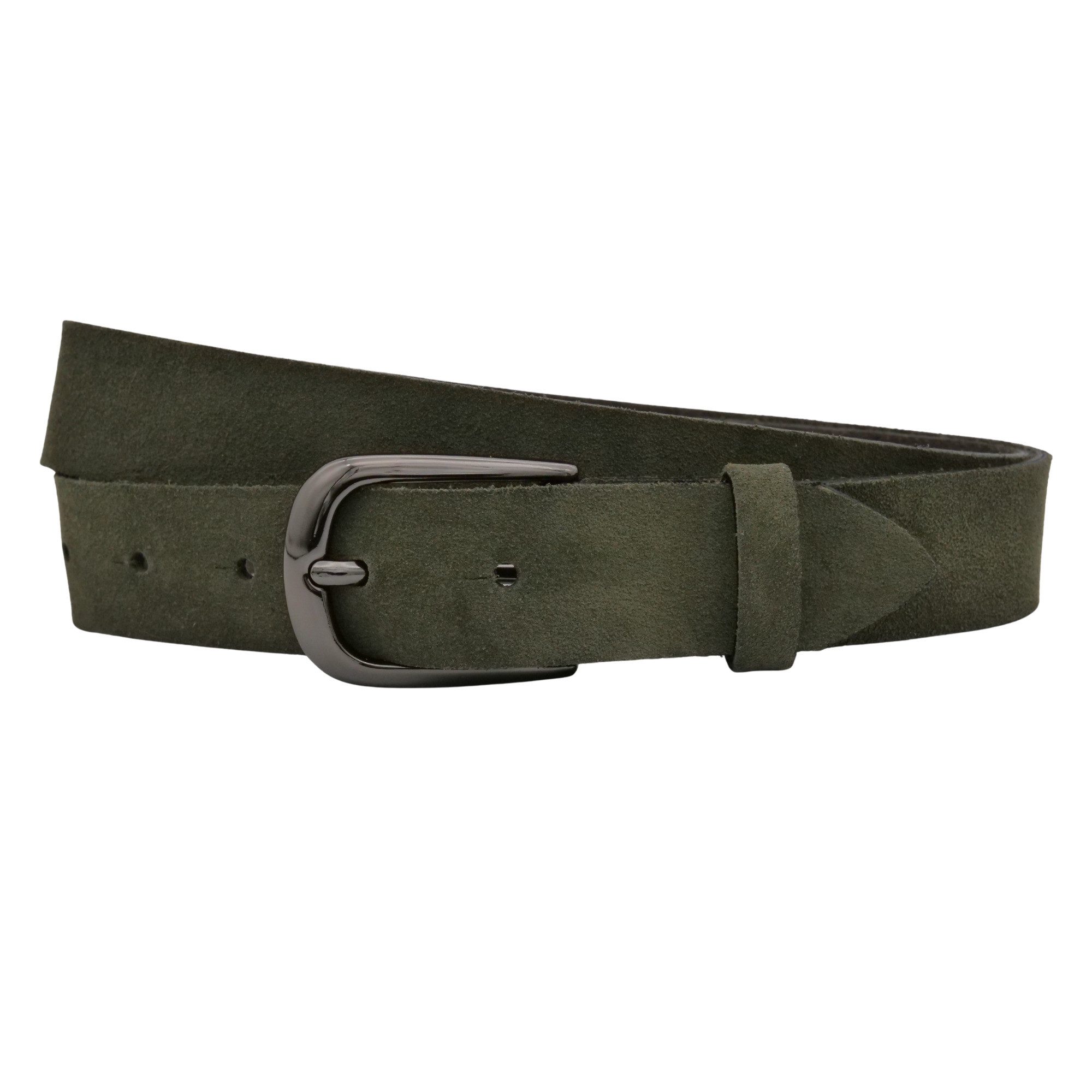 AnnaMatoni Ledergürtel AnnaMatoni Damen Ledergürtel in hochwertigem Velour Leder 3cm