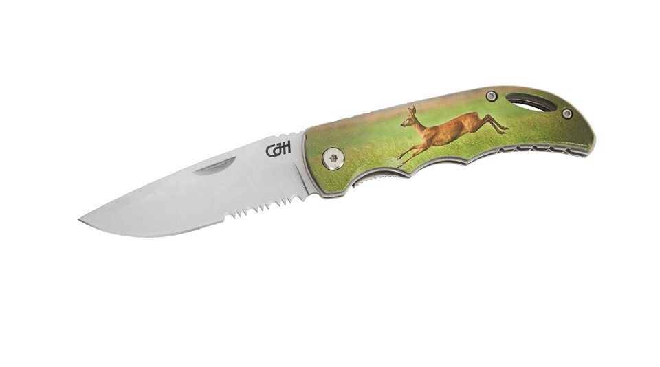 Herbertz Taschenmesser Herbertz CJH Taschenmesser Jagd, Reh, Linerlock, Hosenclip, (1 St), Hosenclip