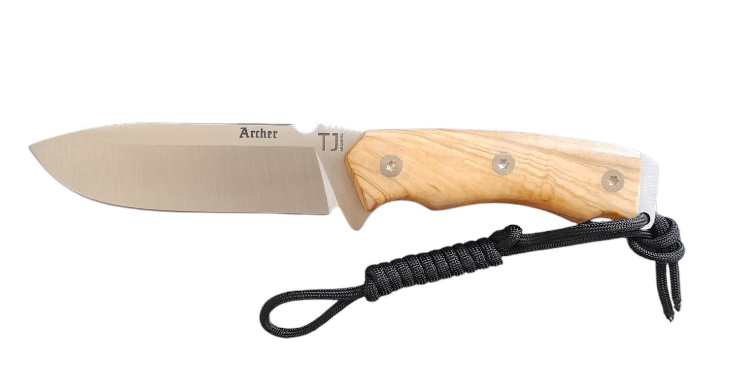 Nieto Survival Knife Nieto feststehendes Messer Archer, Vanadio Stahl, braun, (1 St), Scheide inklusive, Full-Tang Bauweise