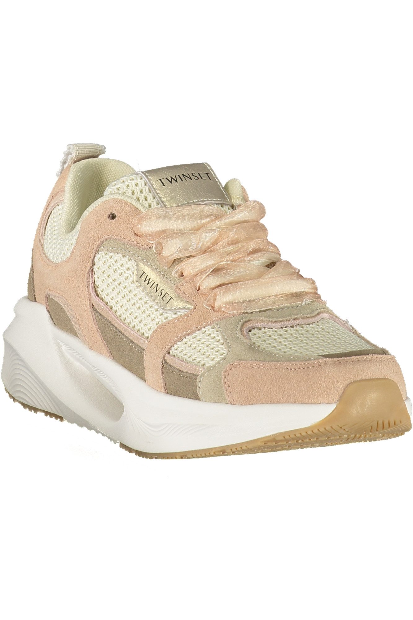 TWINSET Sneaker Stylische Damensneaker in Rosa mit Beige-Details