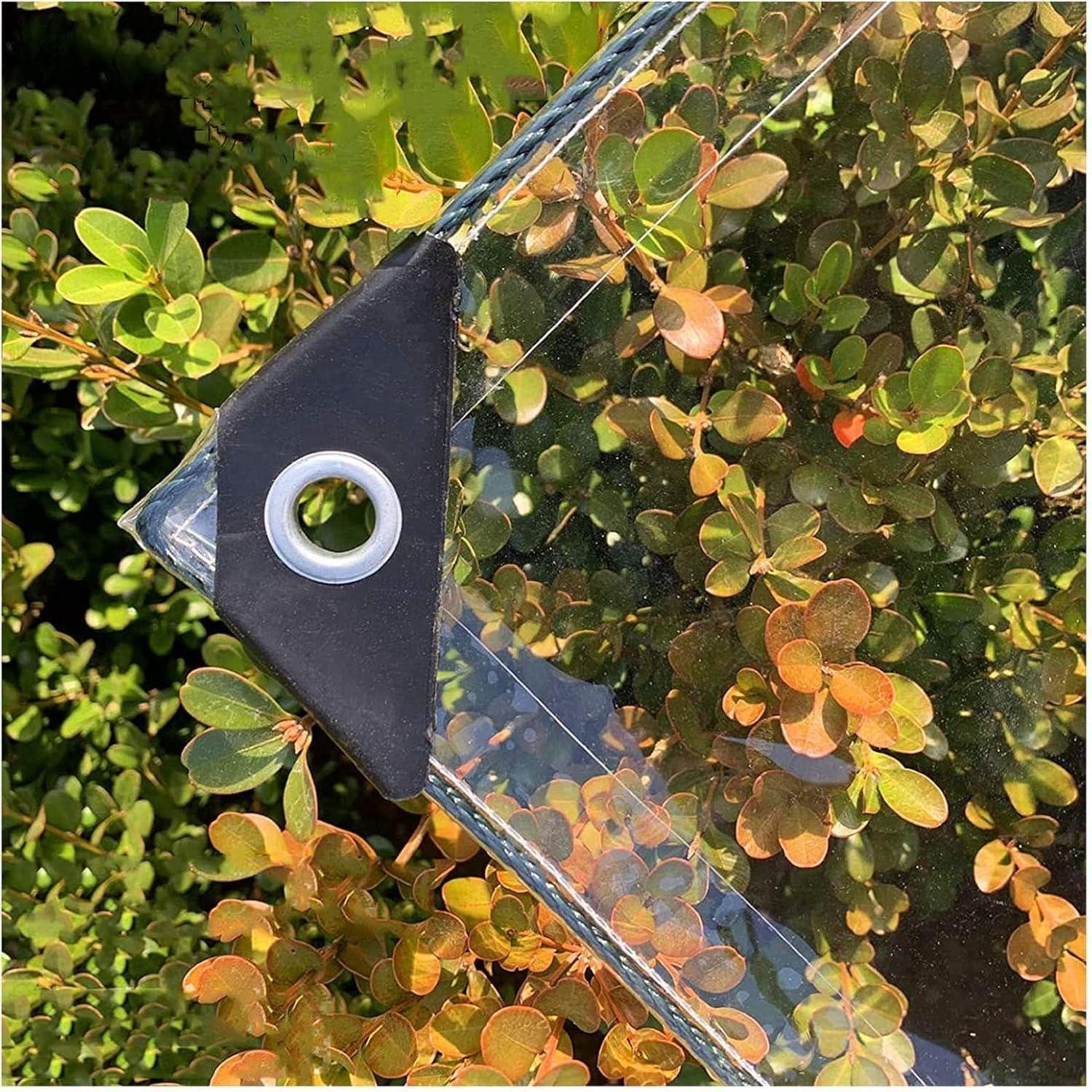 LuxusKollektion Schutzplane Abdeckplane wasserdicht reißfest transparent PVC 0,3mm Ösen 1.5X2M