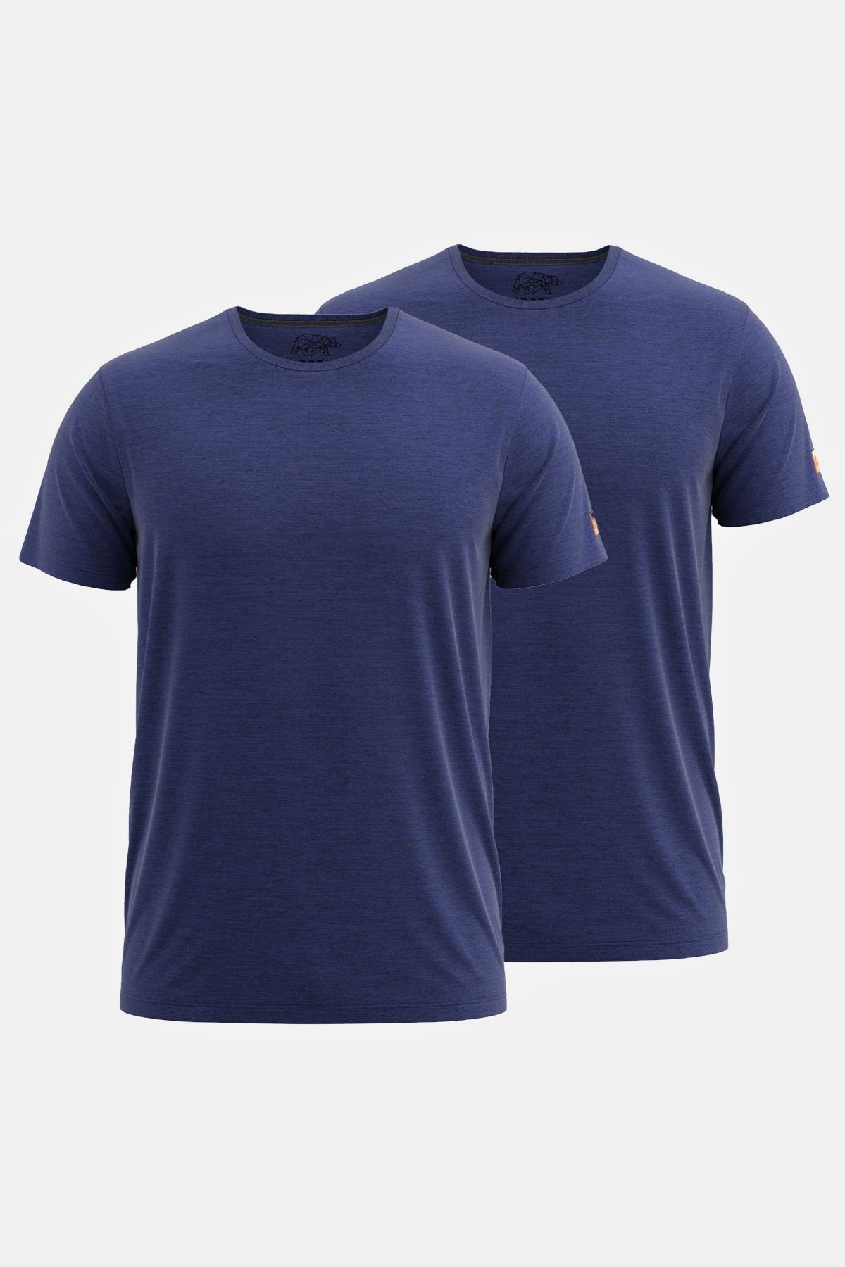 FORSBERG blau T-Shirt T-Shirt Doppelpack 1/2