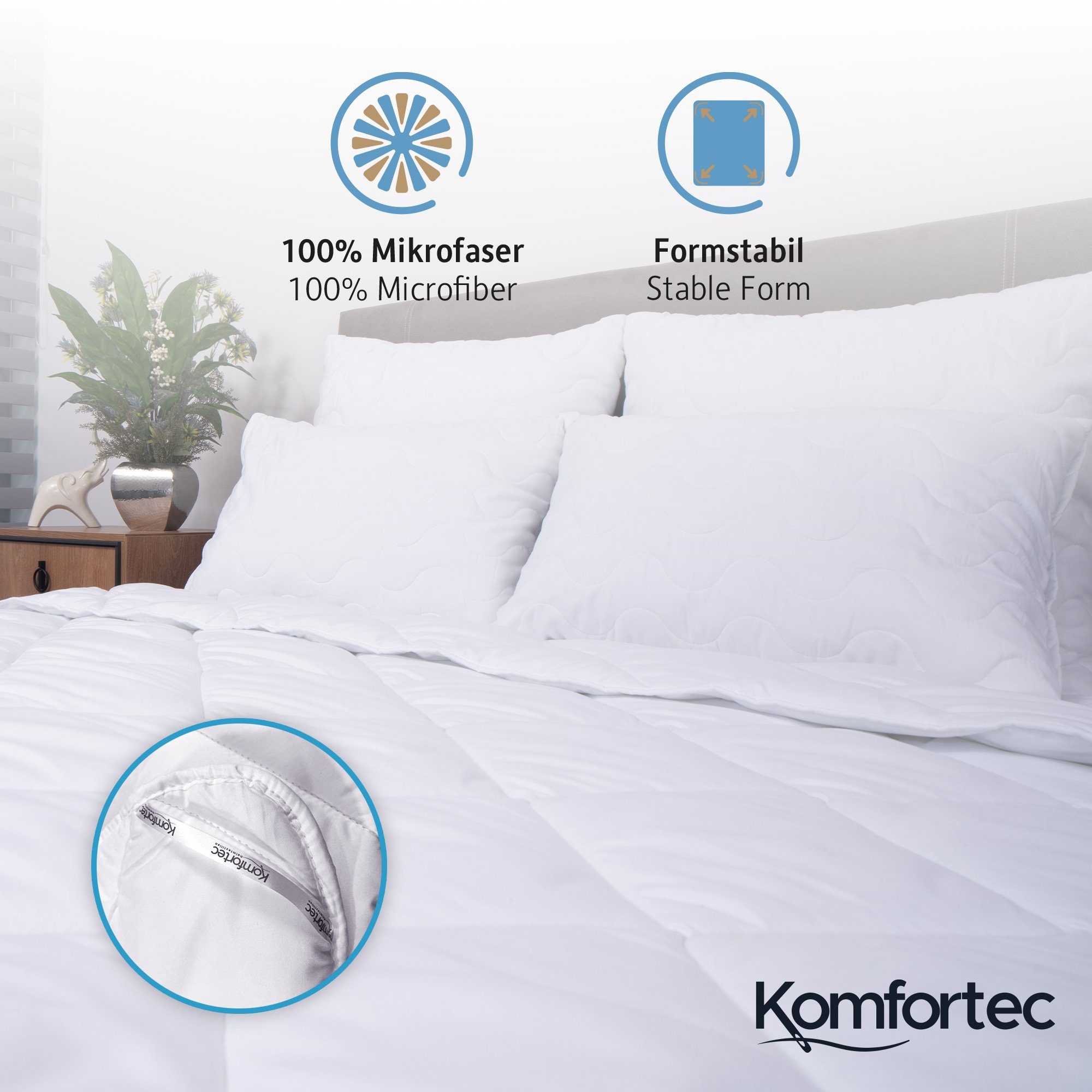 Komfortec Kunstfaserbettdecke,Bettdecken für Sommer und Winter, günstig online kaufen