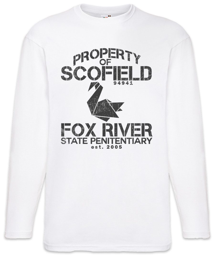Langarmshirt Property Of Scofield Langarm T-Shirt Prison Michael Logo Symbol
