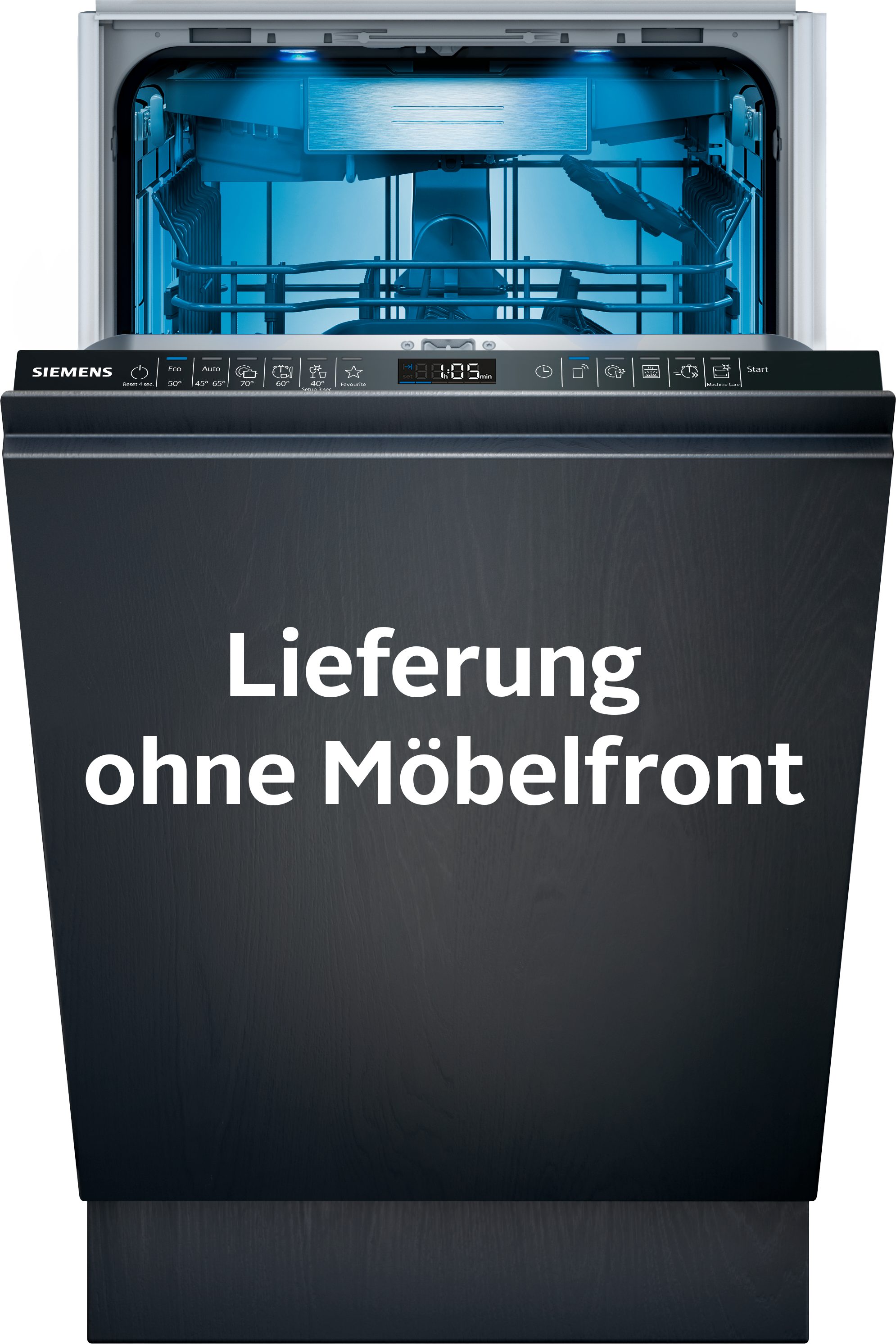 SIEMENS vollintegrierbarer Geschirrspüler iQ500 SR65ZX22ME, 10 Maßgedecke, Schnelle und clevere Reinigung dank varioSpeed Plus