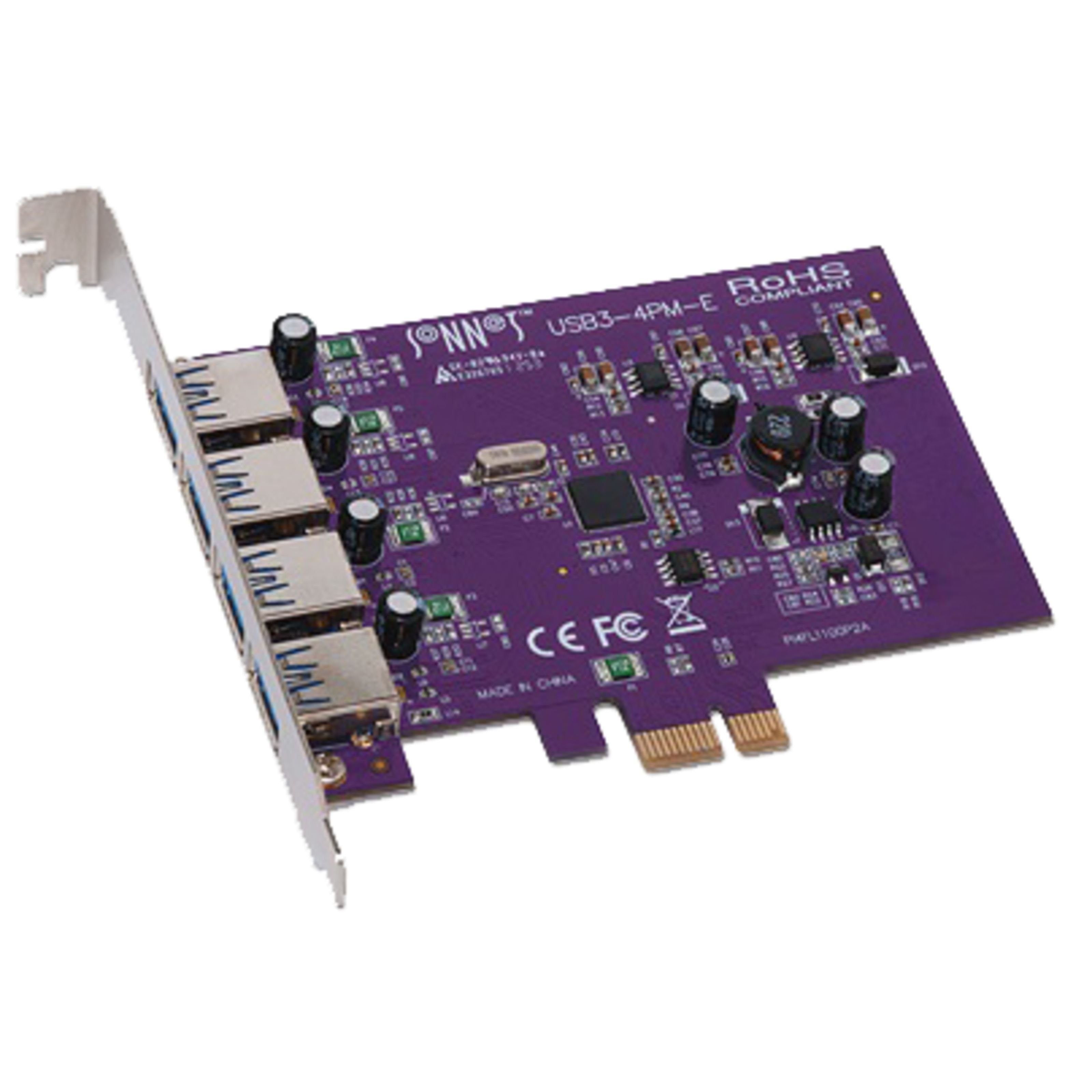Sonnet Digitales Aufnahmegerät (Allegro USB 3.0 PCIe Card 4 ports Macintosh/Windows - PCIe Soundkart)