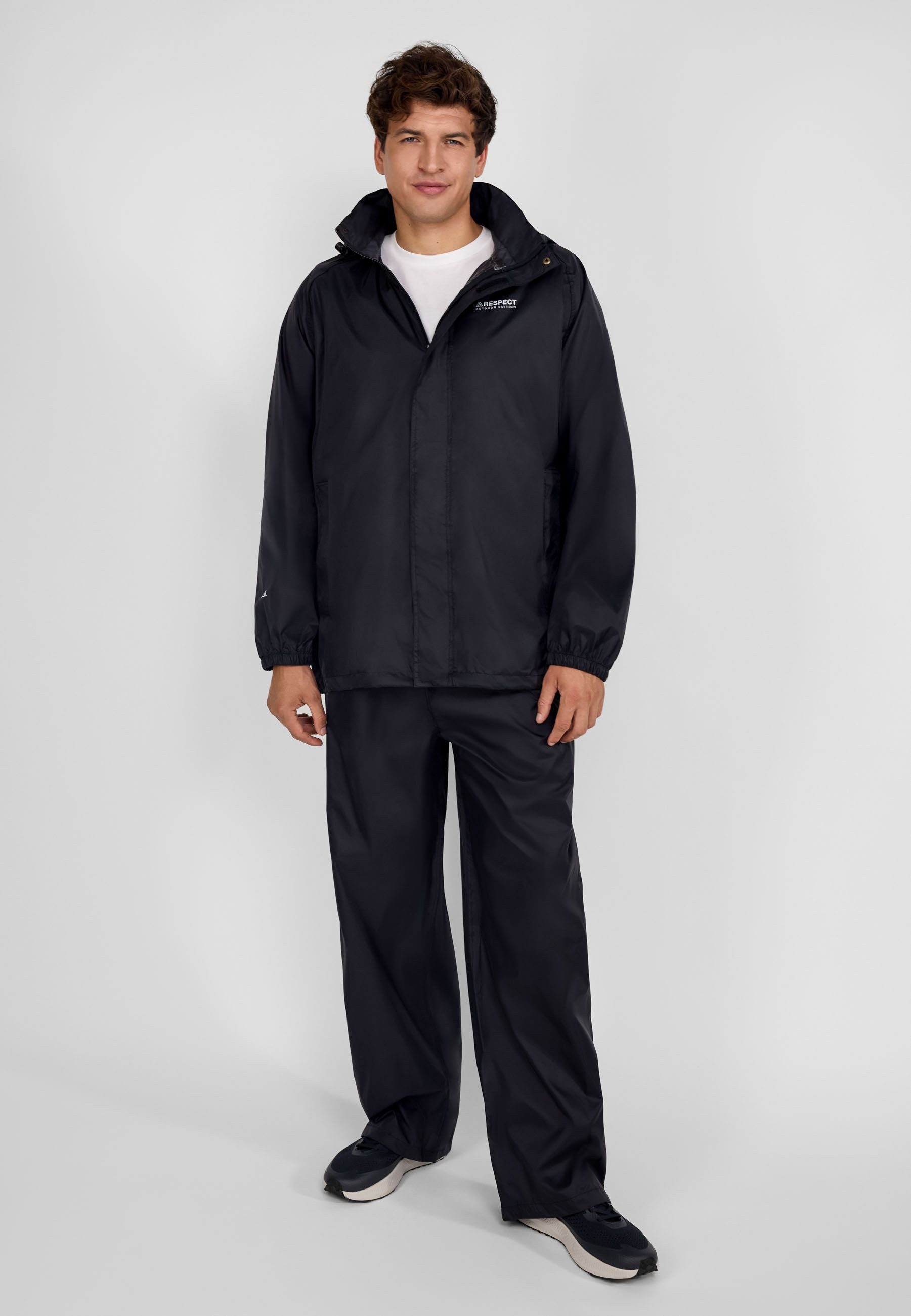 Respect Regenhose Regenhose mit Tasche (XS - 3XL) schutzt vor Kälte und Wind