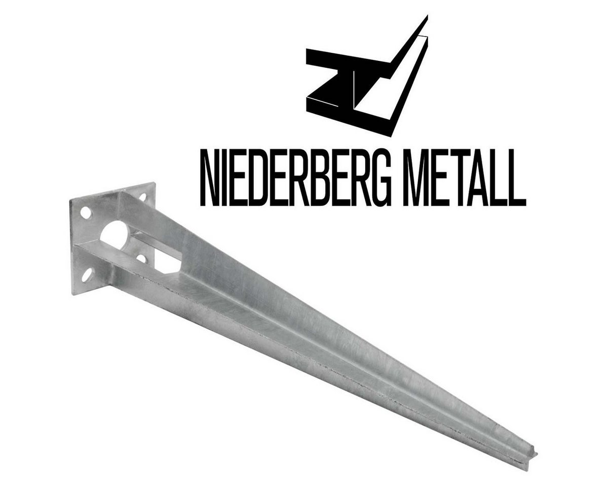 Thumbnail - Niederberg Metall Bodenhülse Bodenhülse 50cm Einschlaghülse Einschlagbodenhülse