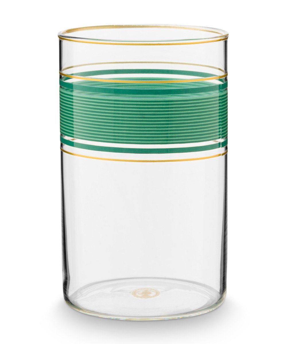 PiP Studio Longdrinkglas Chique Longdrinkglas grün 0,36l, Glas, Longdrink Glass Chique Green 360ml