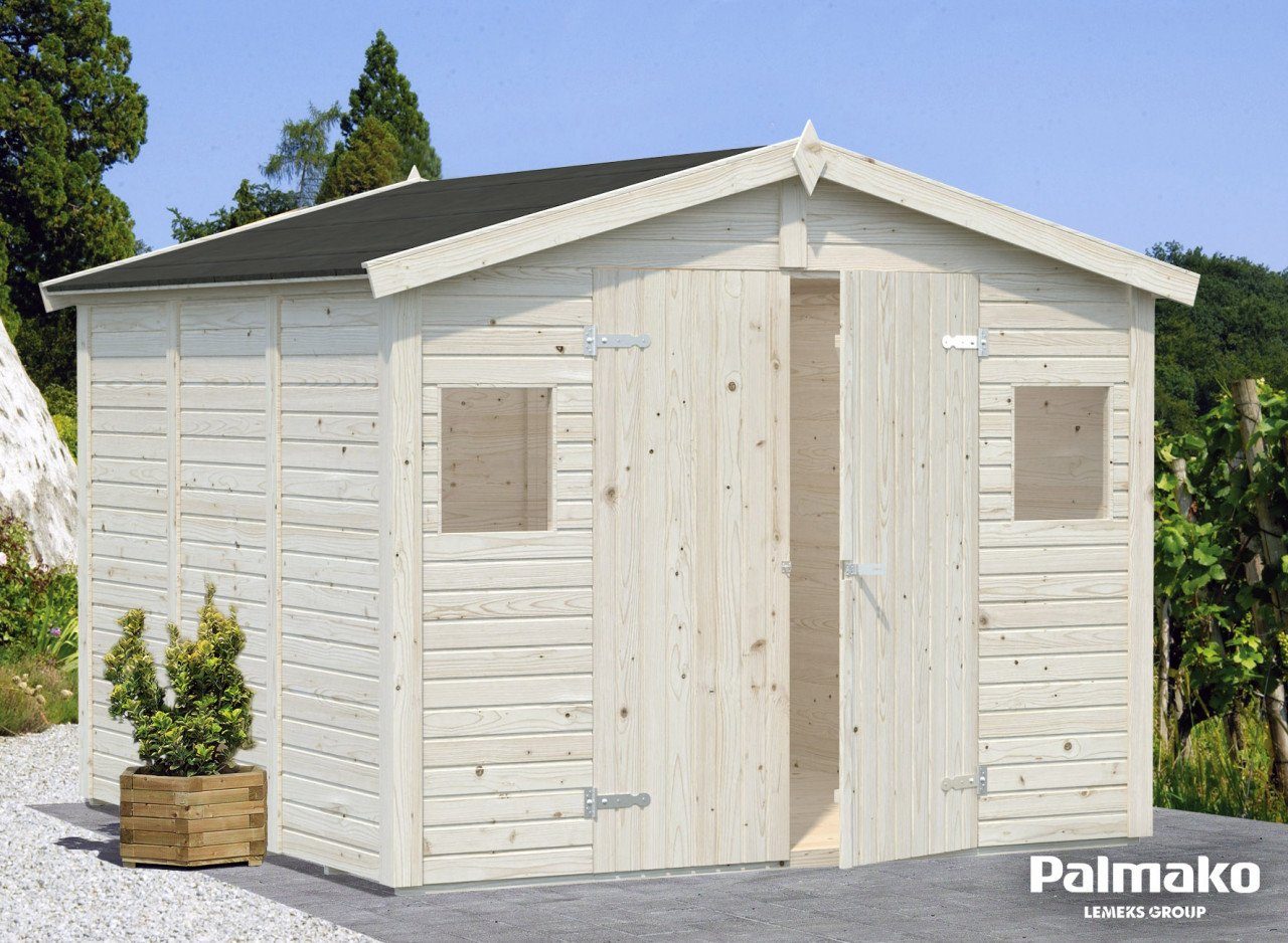 Gartenhaus, farblos cm BxT: 7,7 Palmako Gerätehaus Dan 273x280 Holz