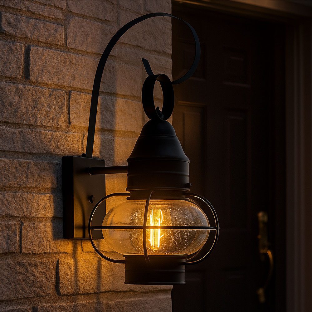 Elstead LIGHTING Wandleuchte, Leuchtmittel nicht inklusive, Wandlampe Hauswand Außenleuchte schwarz Laterne