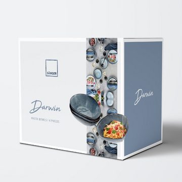 SÄNGER Pastateller »Darwin Pastaschalen Set«, (4 St), Modernes & Einzigartiges Design, spülmaschinengeeignet
