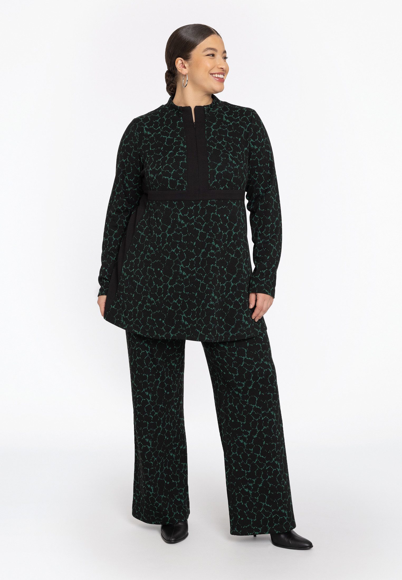 YOEK Tunika Damen Tunika mit Reißverschluss günstig online kaufen