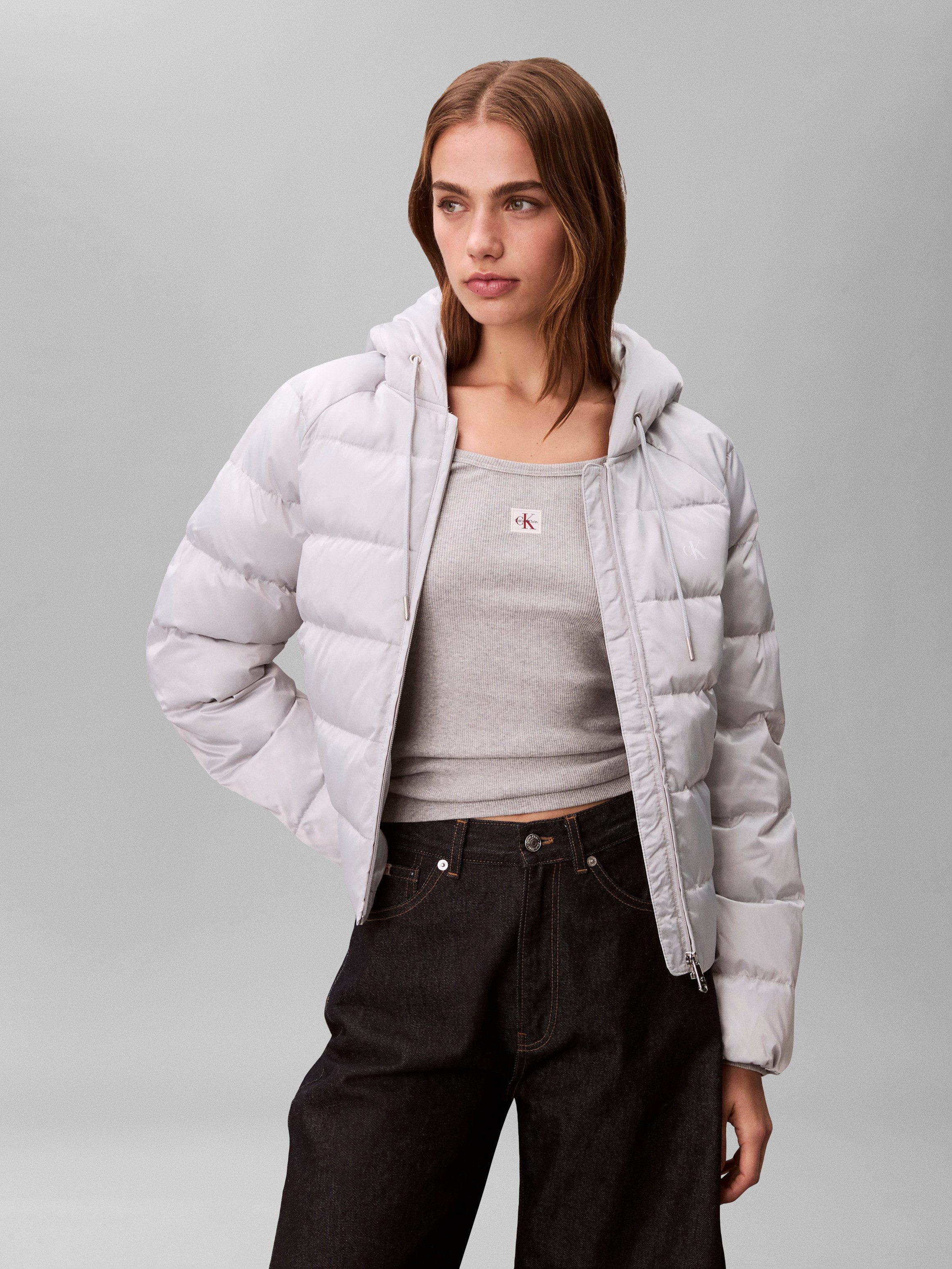Calvin Klein Jeans Steppjacke Regular fit mit Rundhalsausschnitt