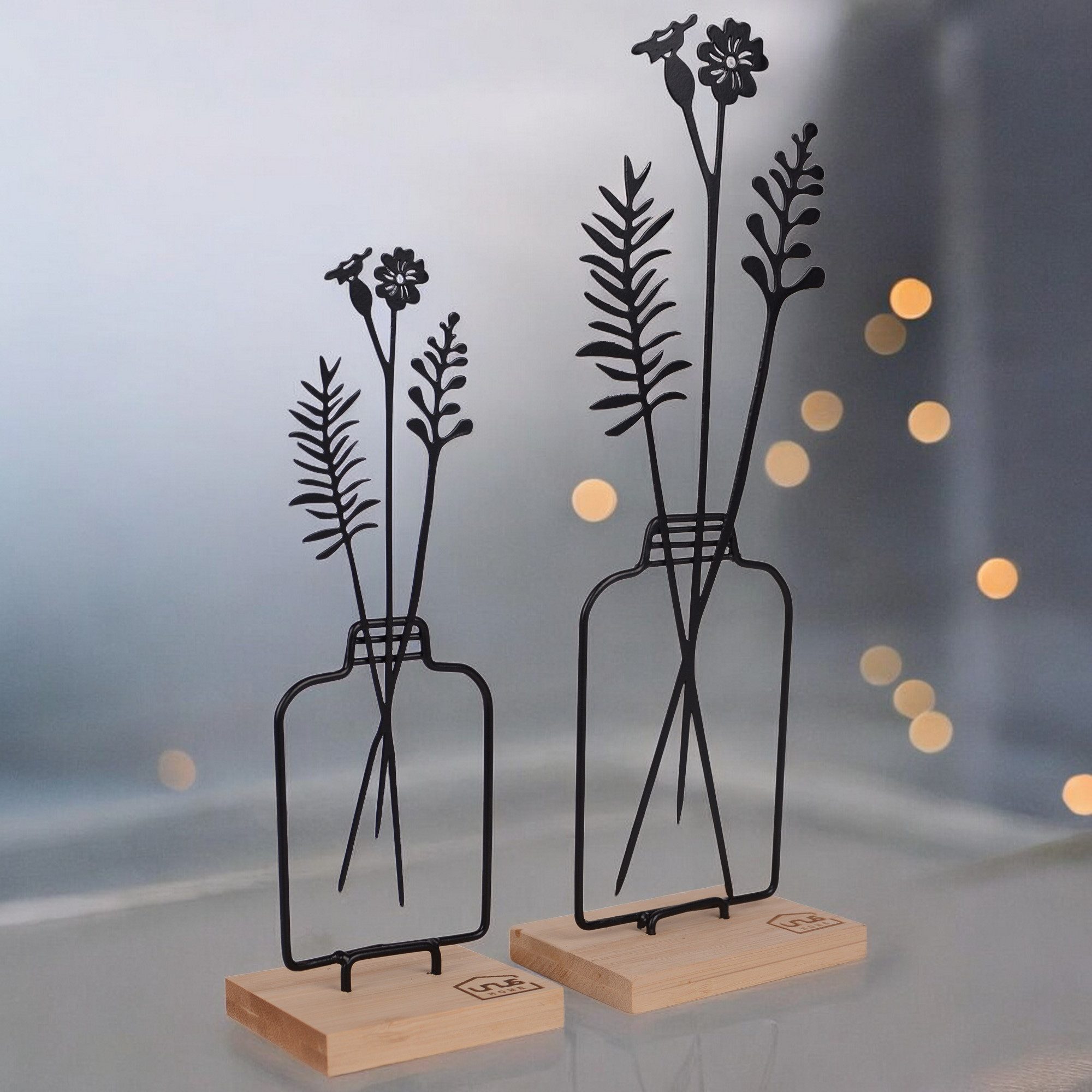 UNUS HOME Dekofigur Aufsteller Blumenvase 2er Set (2er Set in unterschiedli günstig online kaufen