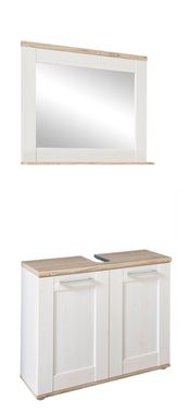 moebel-dich-auf Badmöbel-Set ELEGANCE, (Set 4, Spiegel, Waschbeckenunterschrank, 2-ST), im Landhausstil